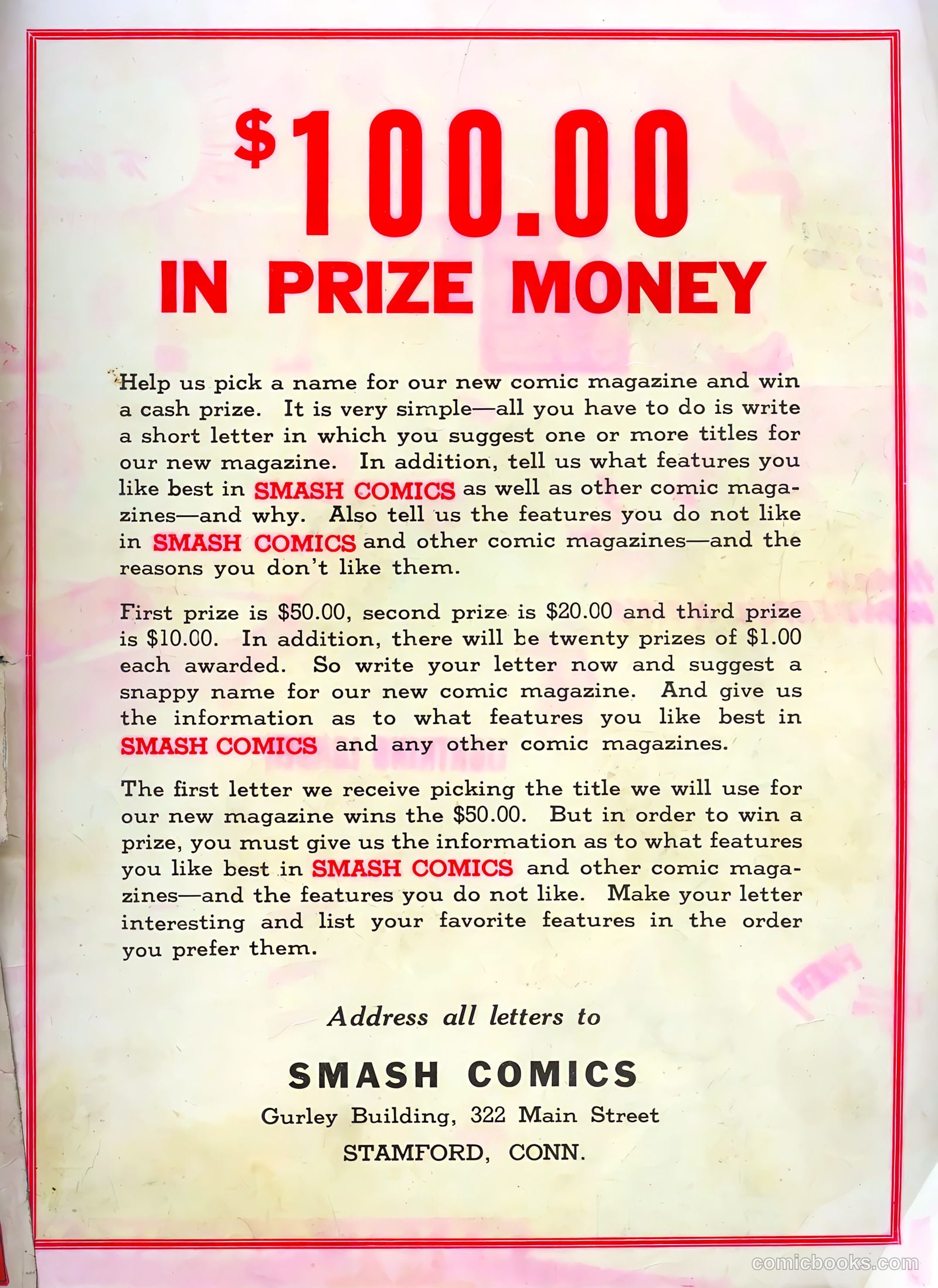 Smash Comics #7 (1940) — page 67 of 68