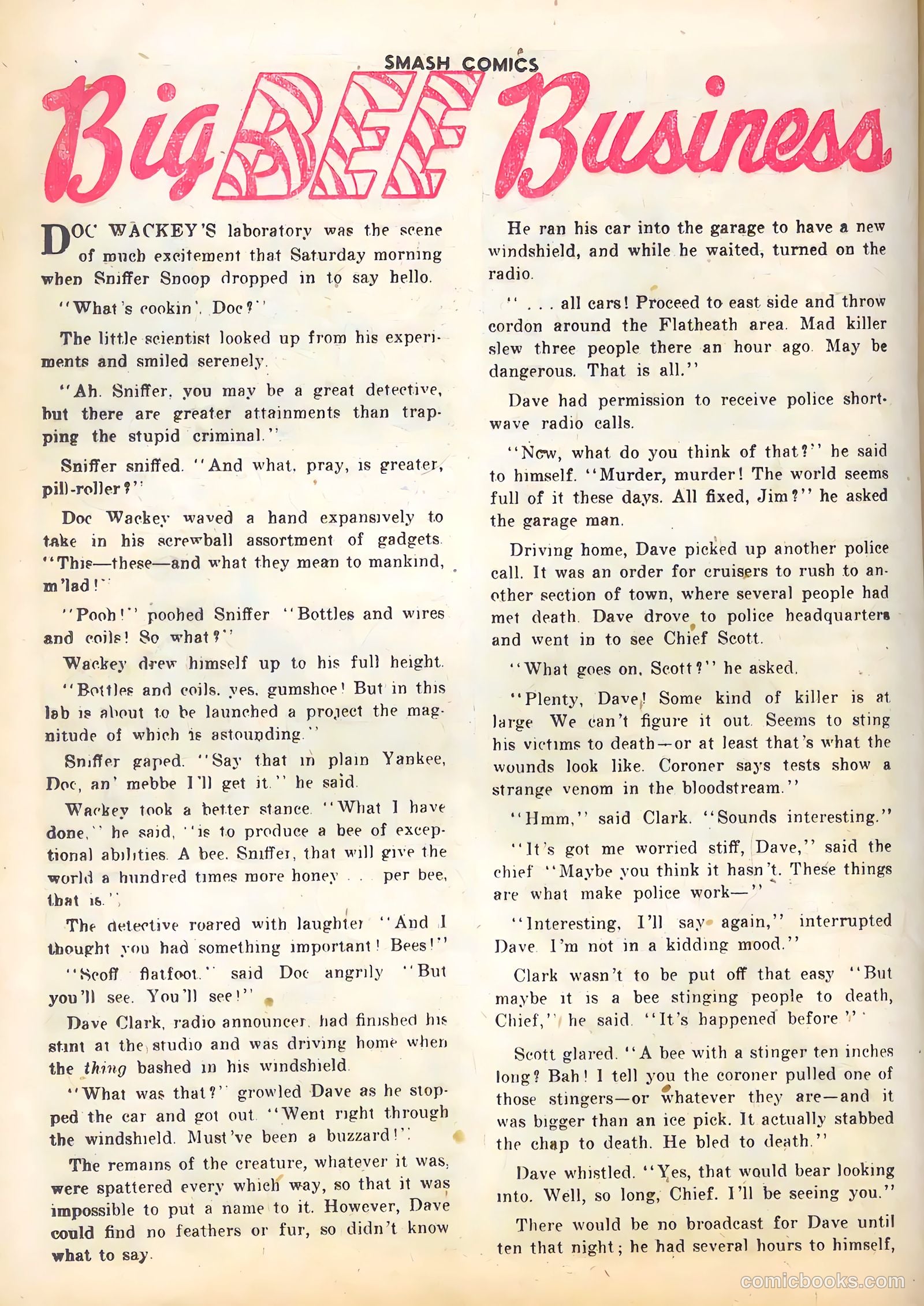 Smash Comics #74 (1947) — page 36 of 52