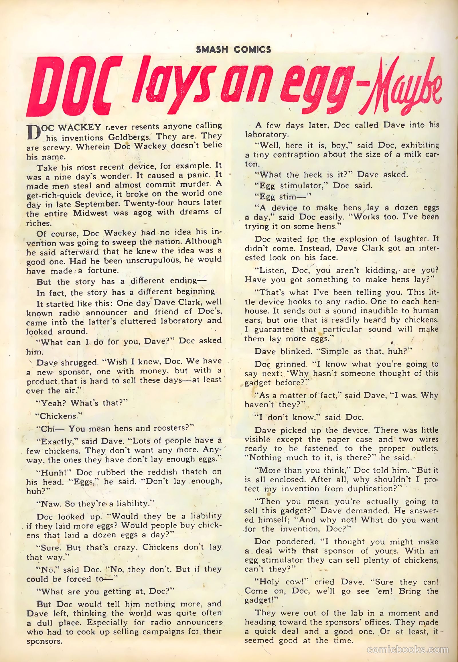 Smash Comics #77 (1948) — page 36 of 52