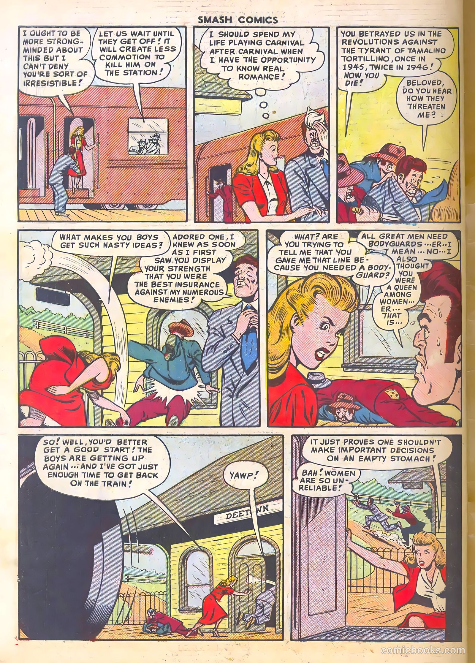 Smash Comics #85 (1949) — page 34 of 36