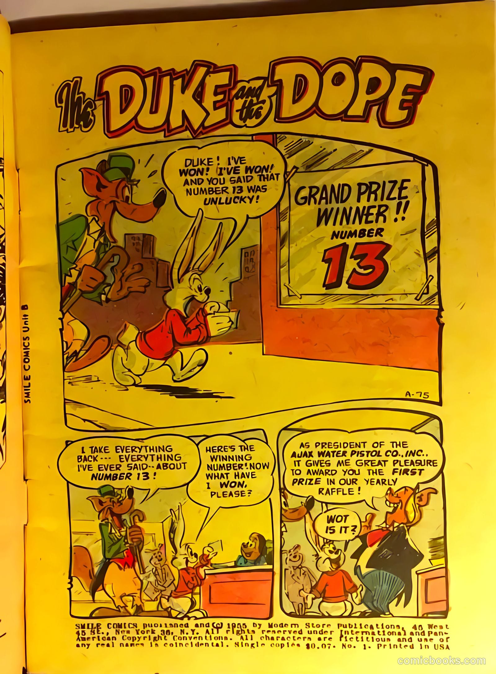 Smile Comics #1 (1955) — page 3 of 36