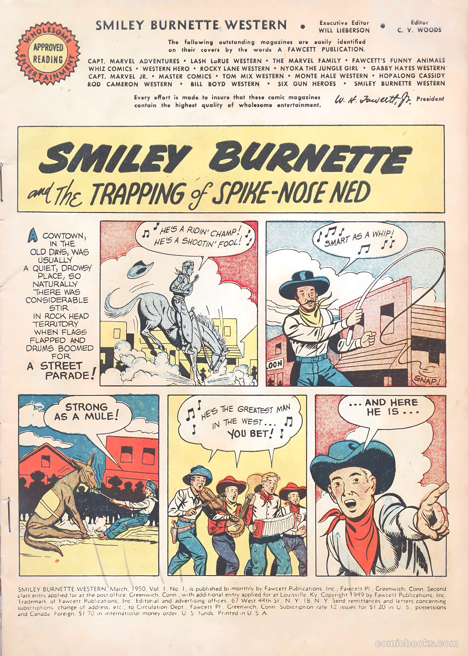 Smiley Burnette Western #1 (1950) — page 3 of 36