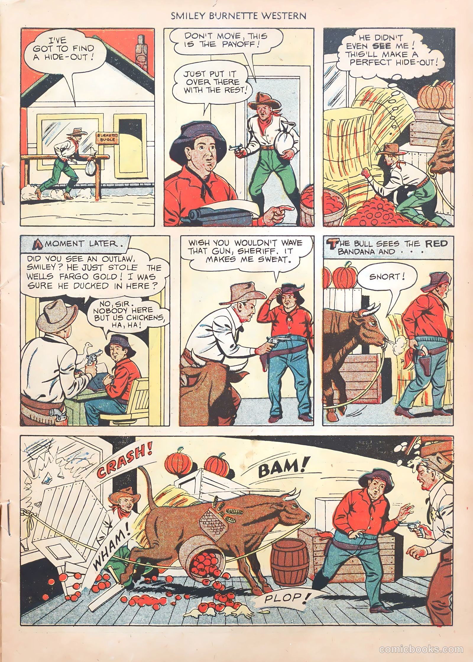 Smiley Burnette Western #1 (1950) — page 7 of 36