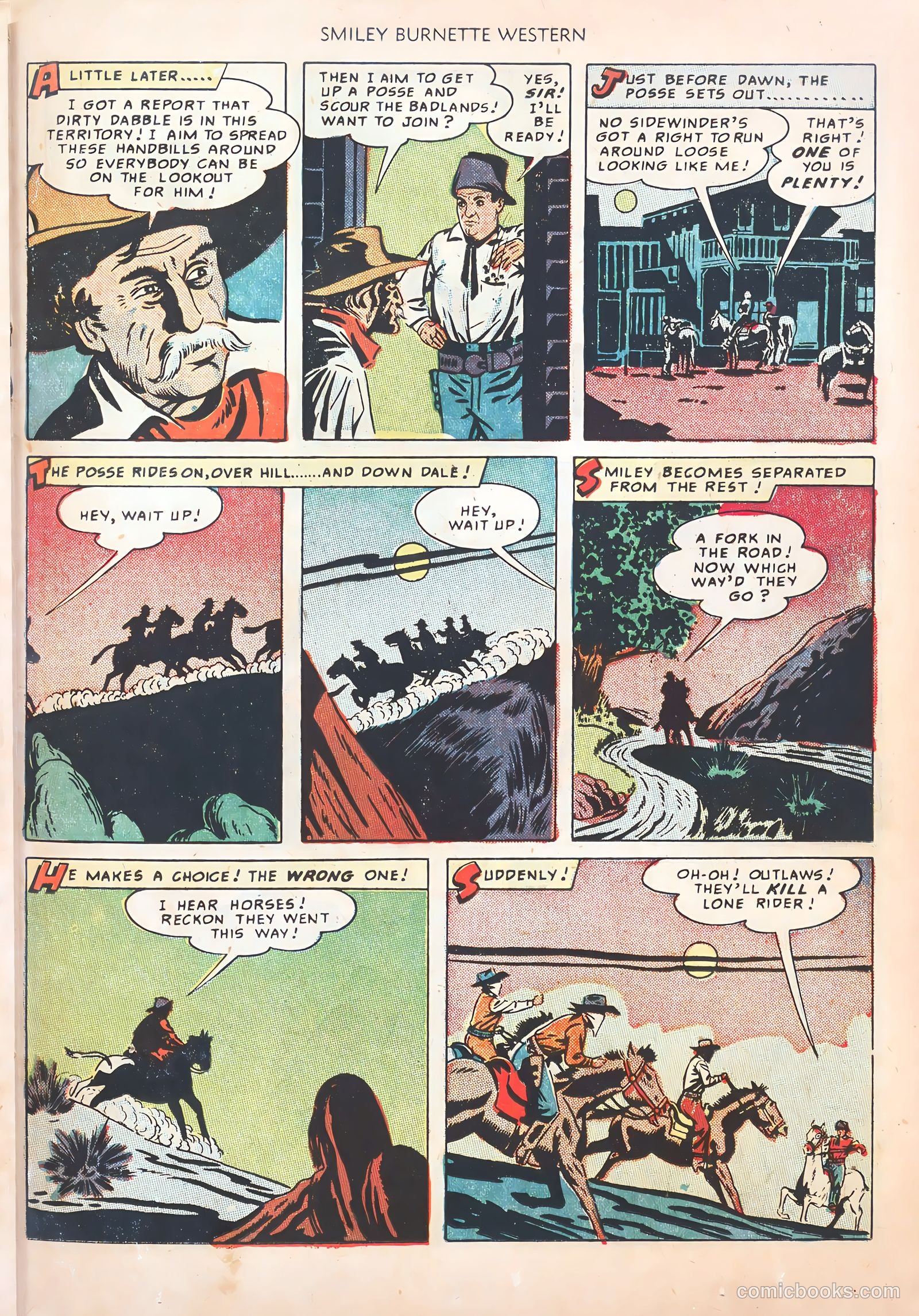 Smiley Burnette Western #1 (1950) — page 21 of 36