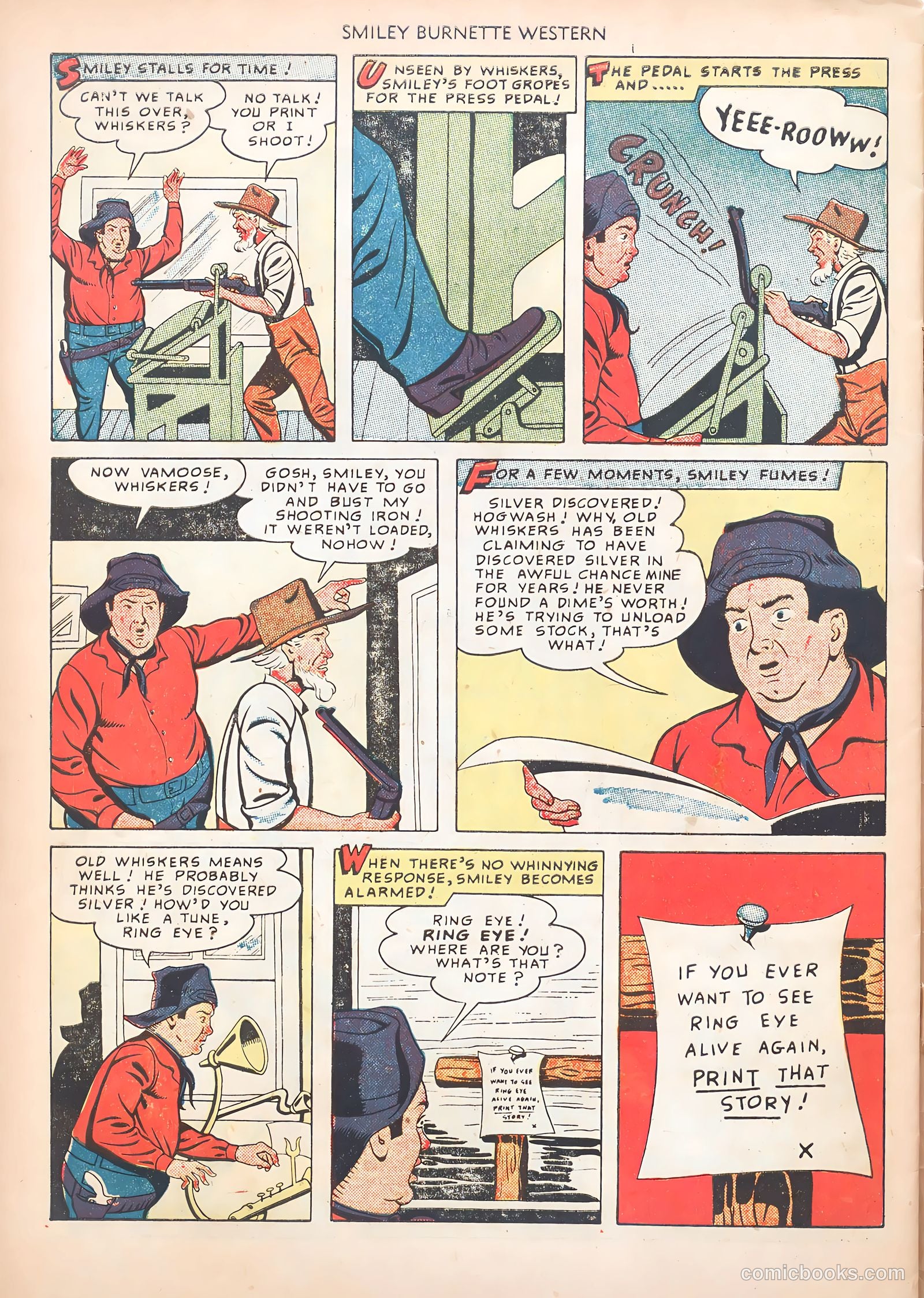 Smiley Burnette Western #1 (1950) — page 30 of 36