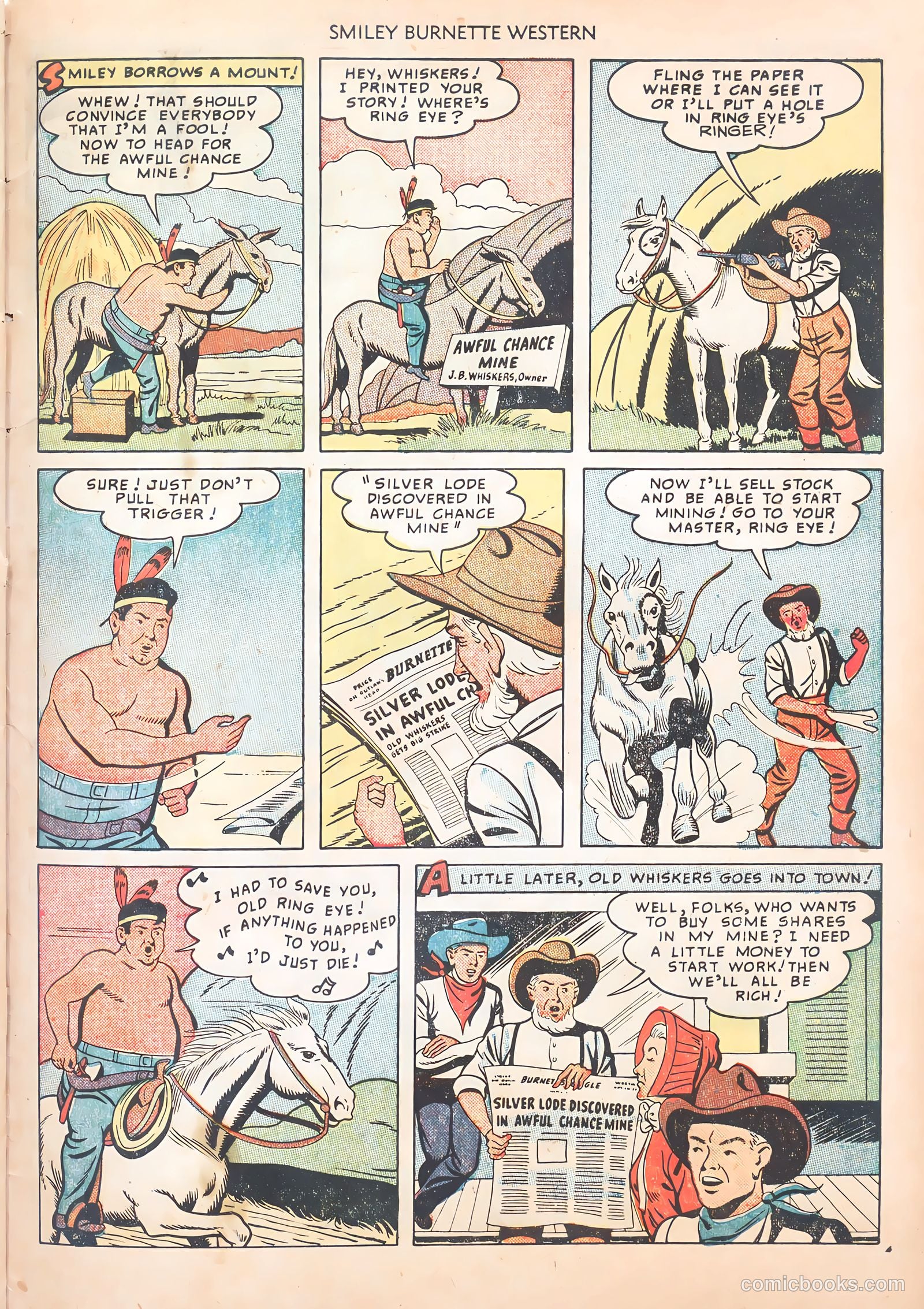Smiley Burnette Western #1 (1950) — page 33 of 36