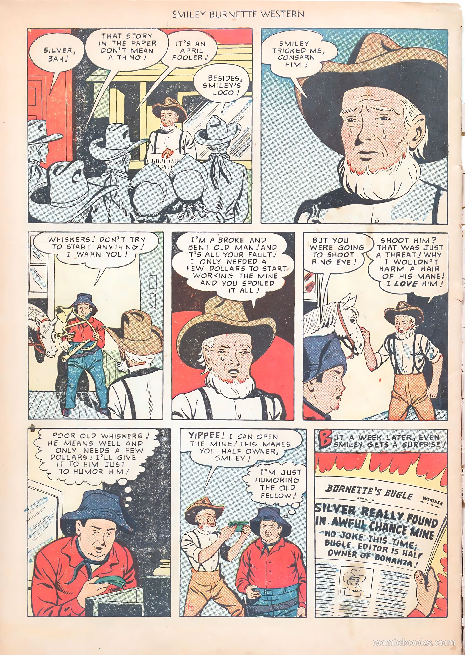 Smiley Burnette Western #1 (1950) — page 34 of 36