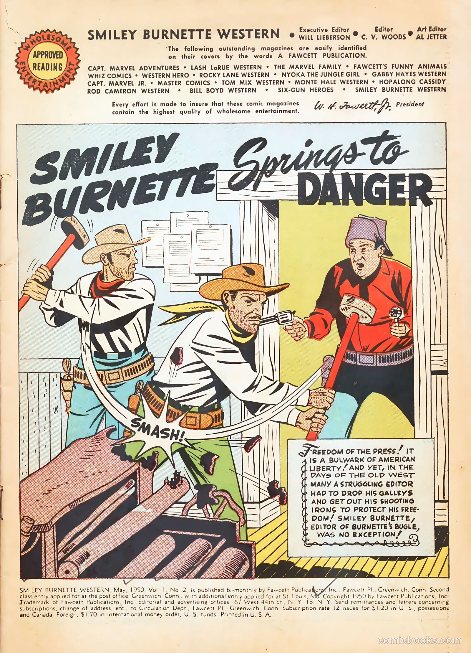 Smiley Burnette Western #2 (1950) — page 3 of 36