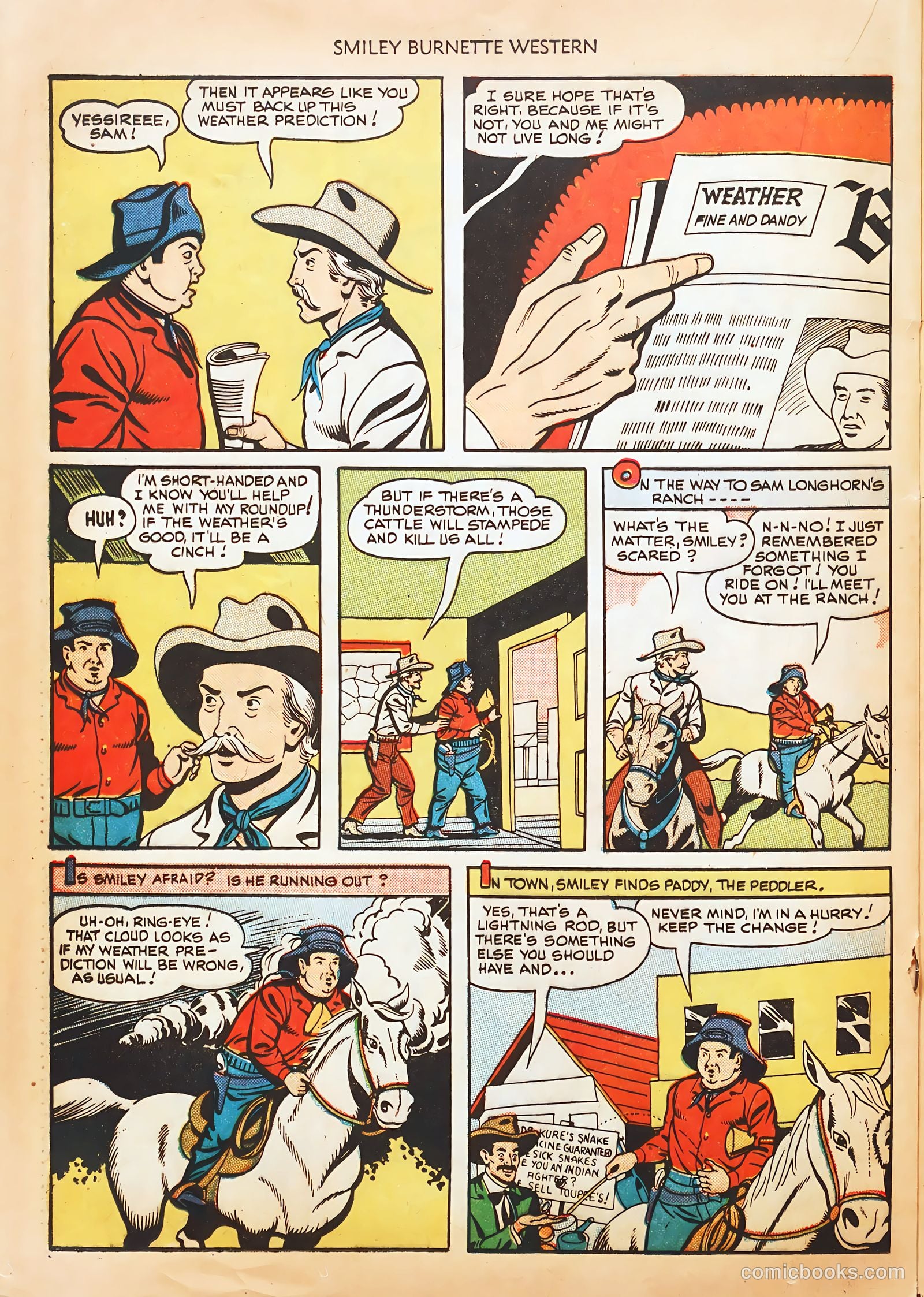 Smiley Burnette Western #2 (1950) — page 20 of 36