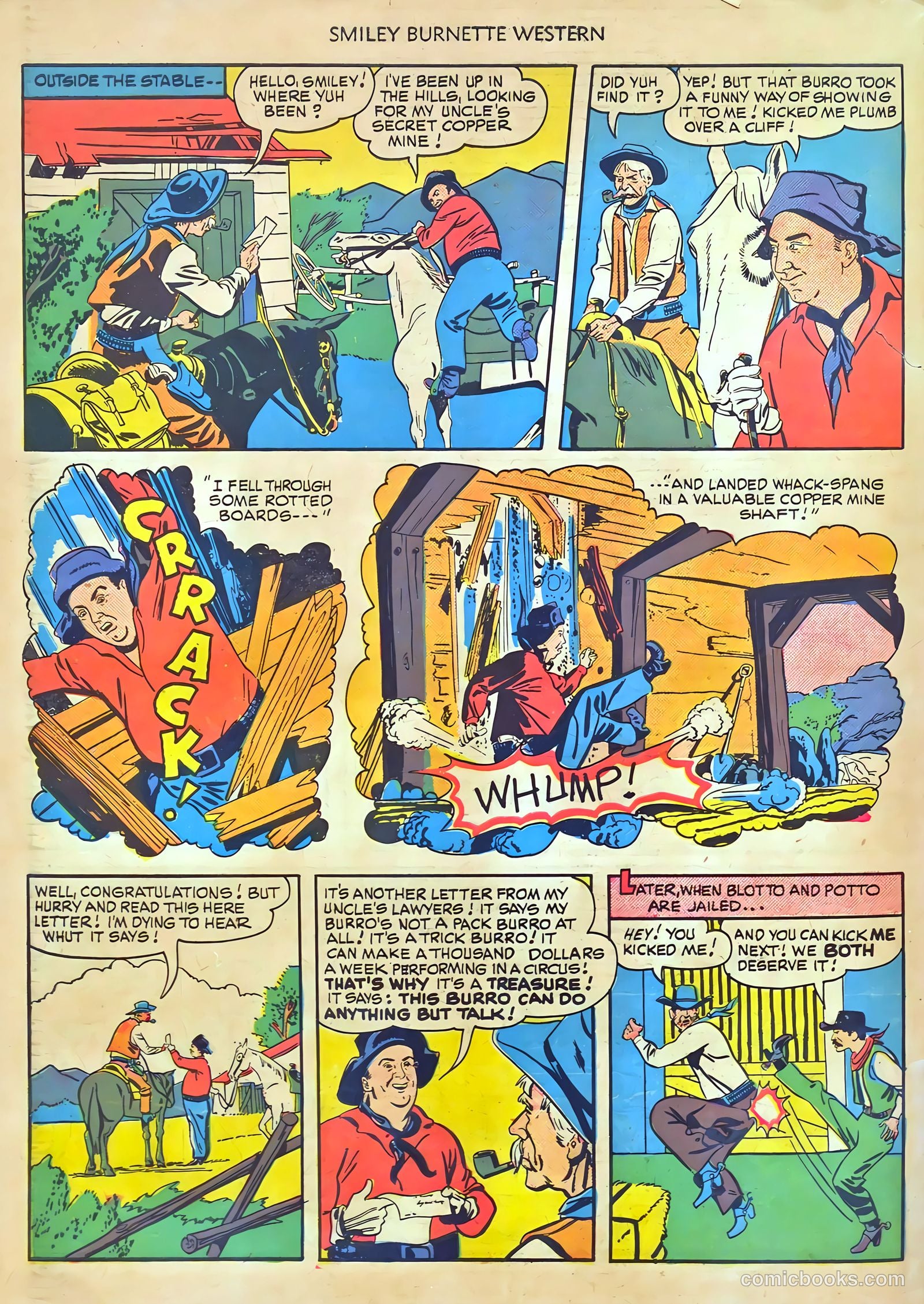 Smiley Burnette Western #3 (1950) — page 34 of 36