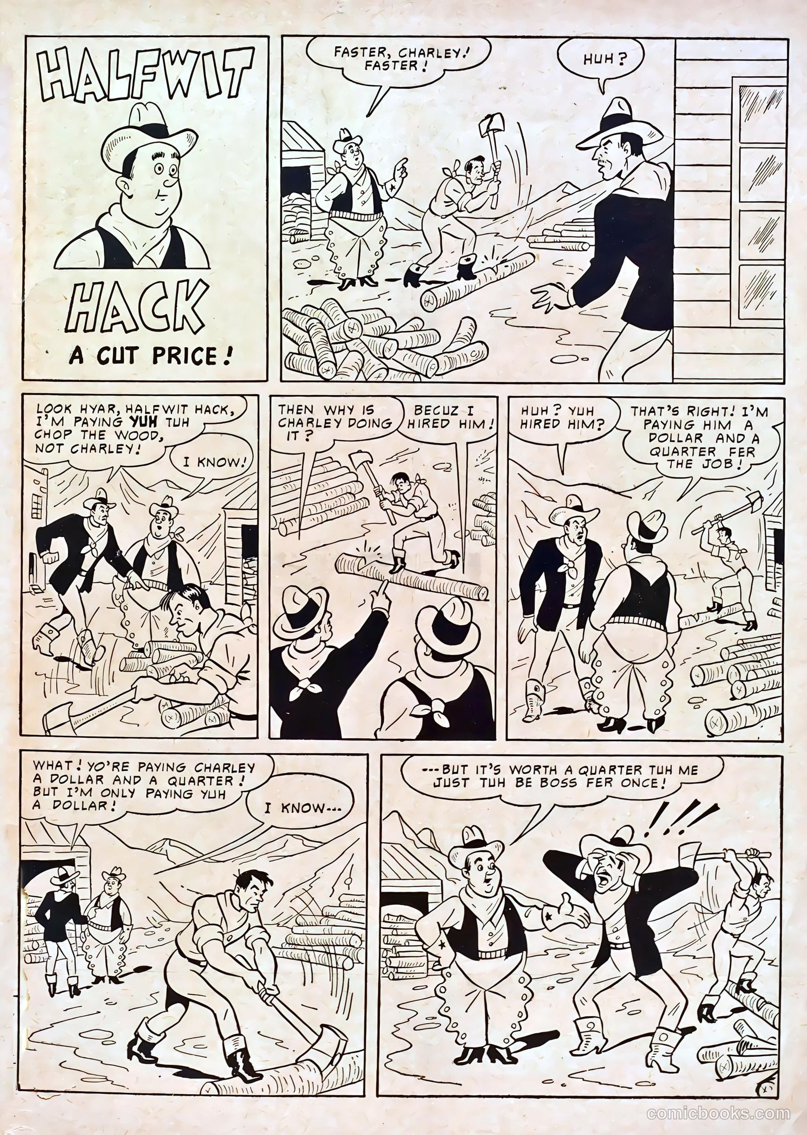 Smiley Burnette Western #3 (1950) — page 35 of 36