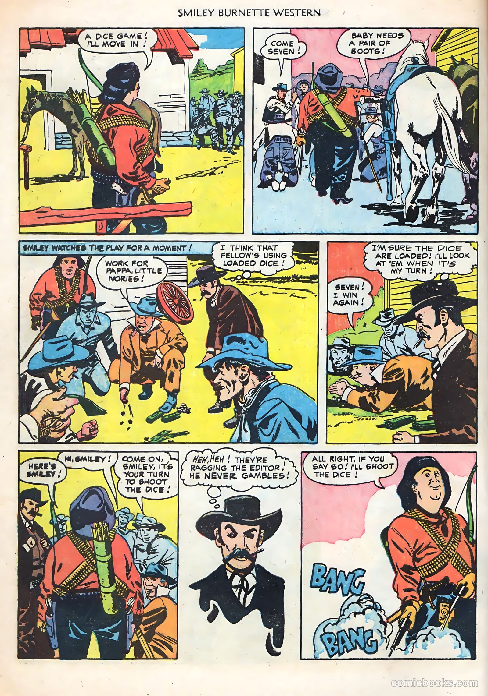 Smiley Burnette Western #4 (1950) — page 6 of 36