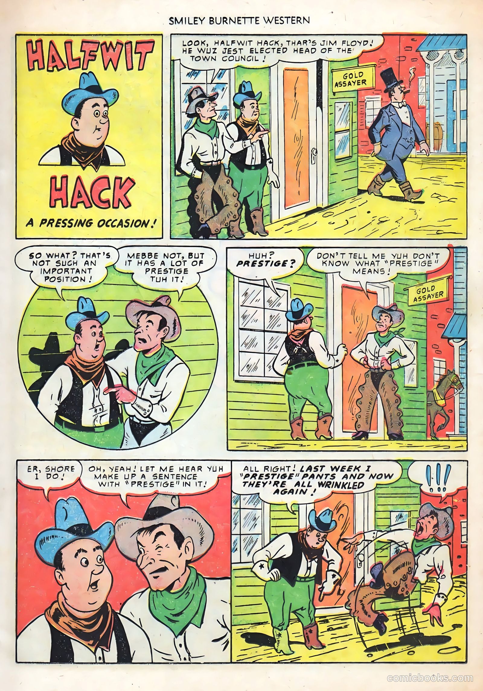 Smiley Burnette Western #4 (1950) — page 17 of 36
