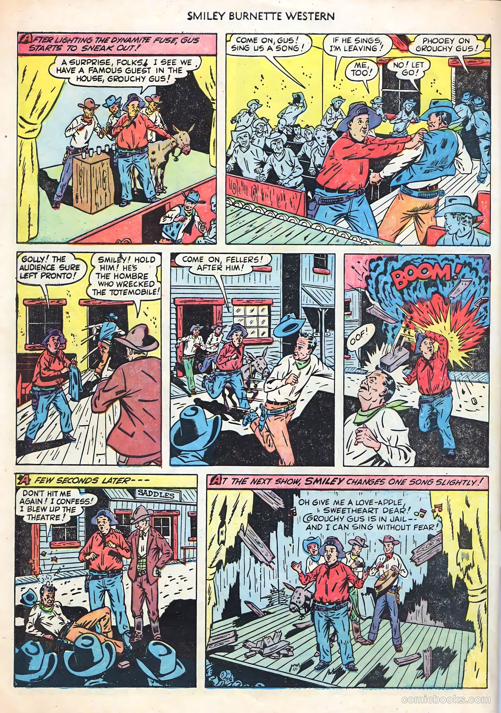 Smiley Burnette Western #4 (1950) — page 34 of 36