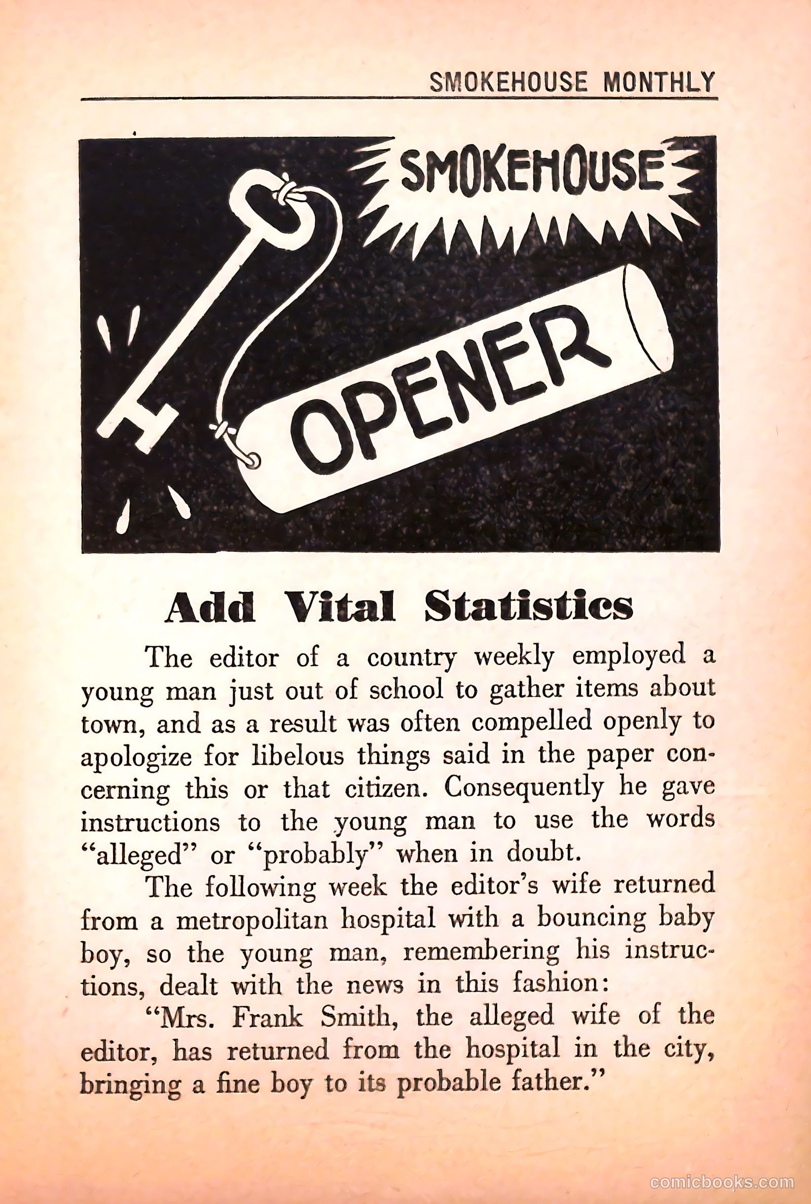 Smokehouse Monthly #111 (1937) — page 11 of 64