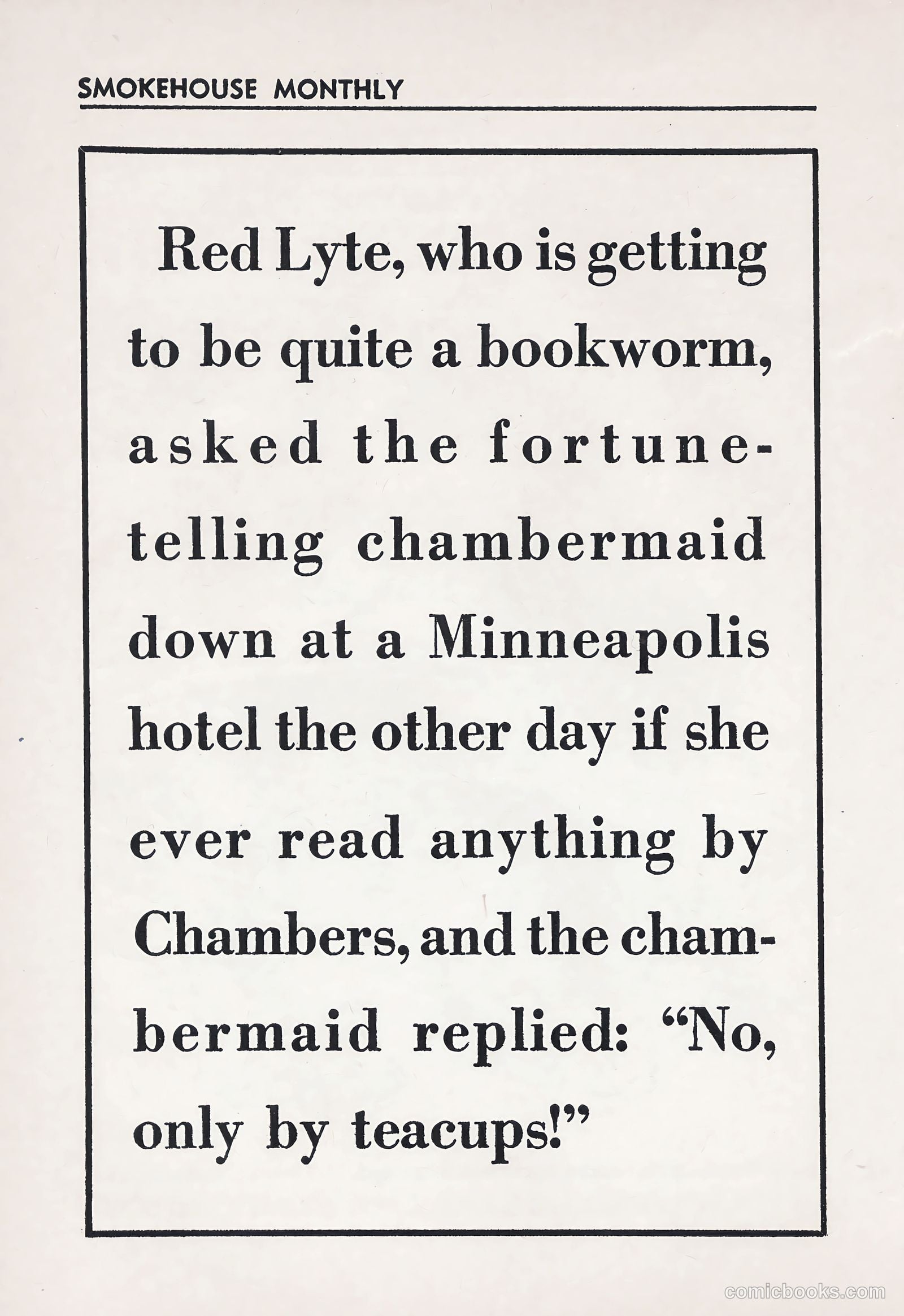 Smokehouse Monthly #96 (1935) — page 36 of 68