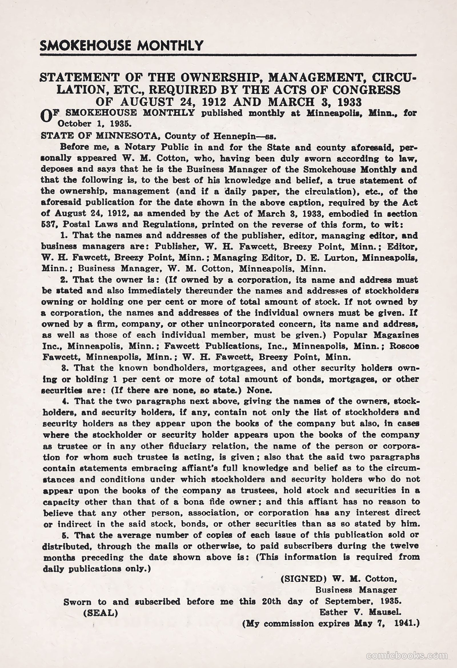 Smokehouse Monthly #96 (1935) — page 58 of 68