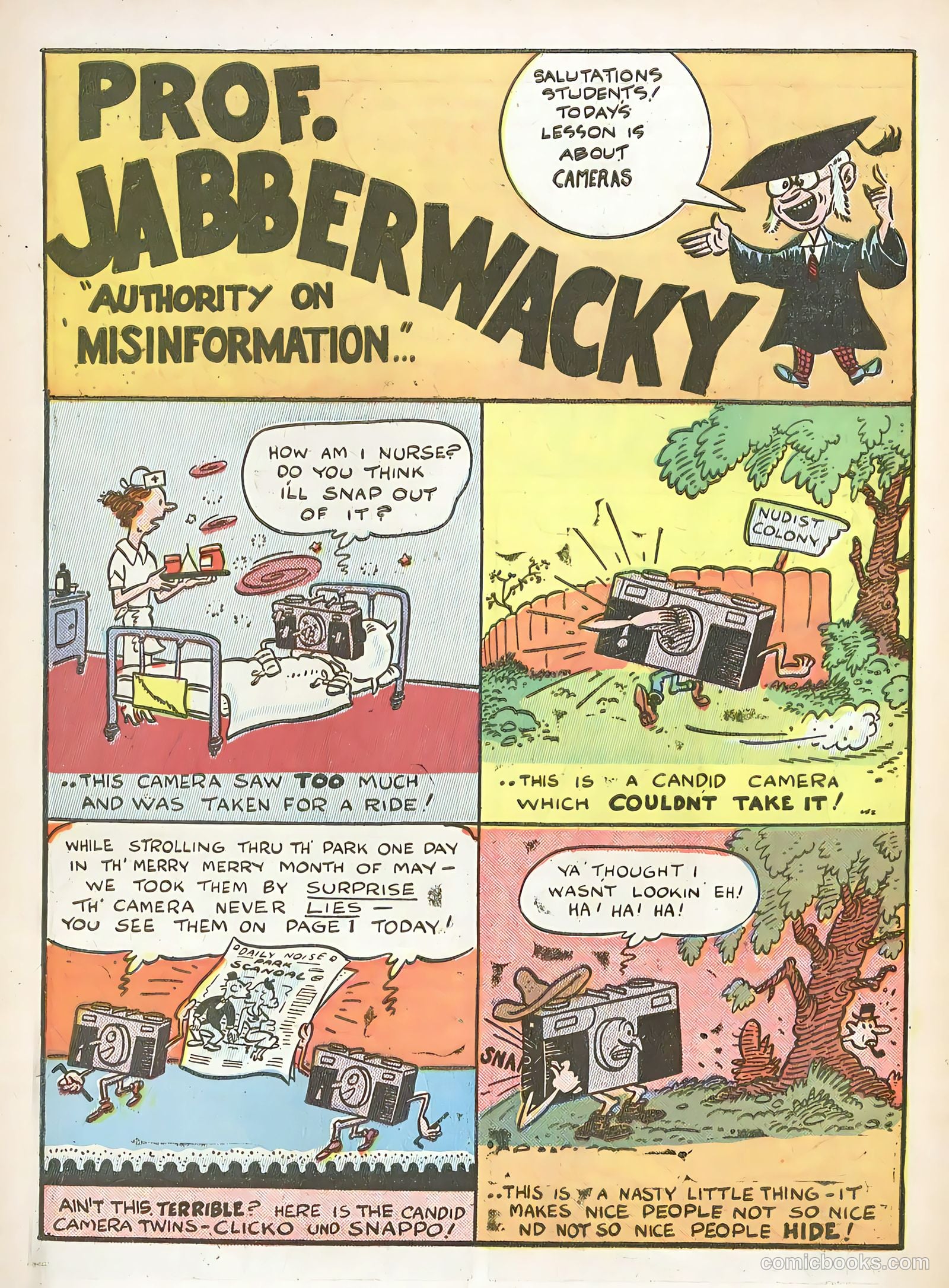 Snappy Comics #1 (1945) — page 34 of 36