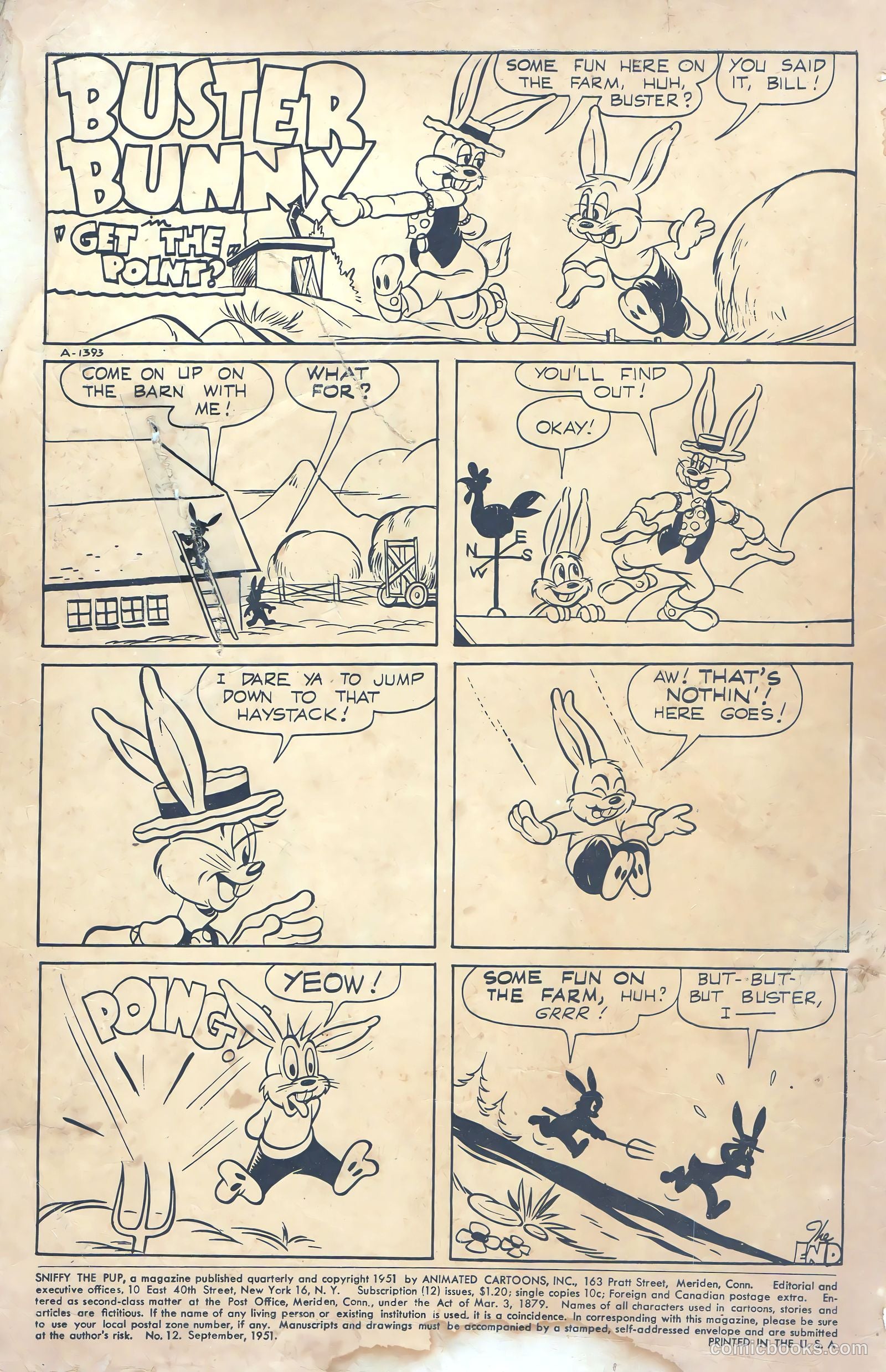 Sniffy the Pup #12 (1951) — page 3 of 38