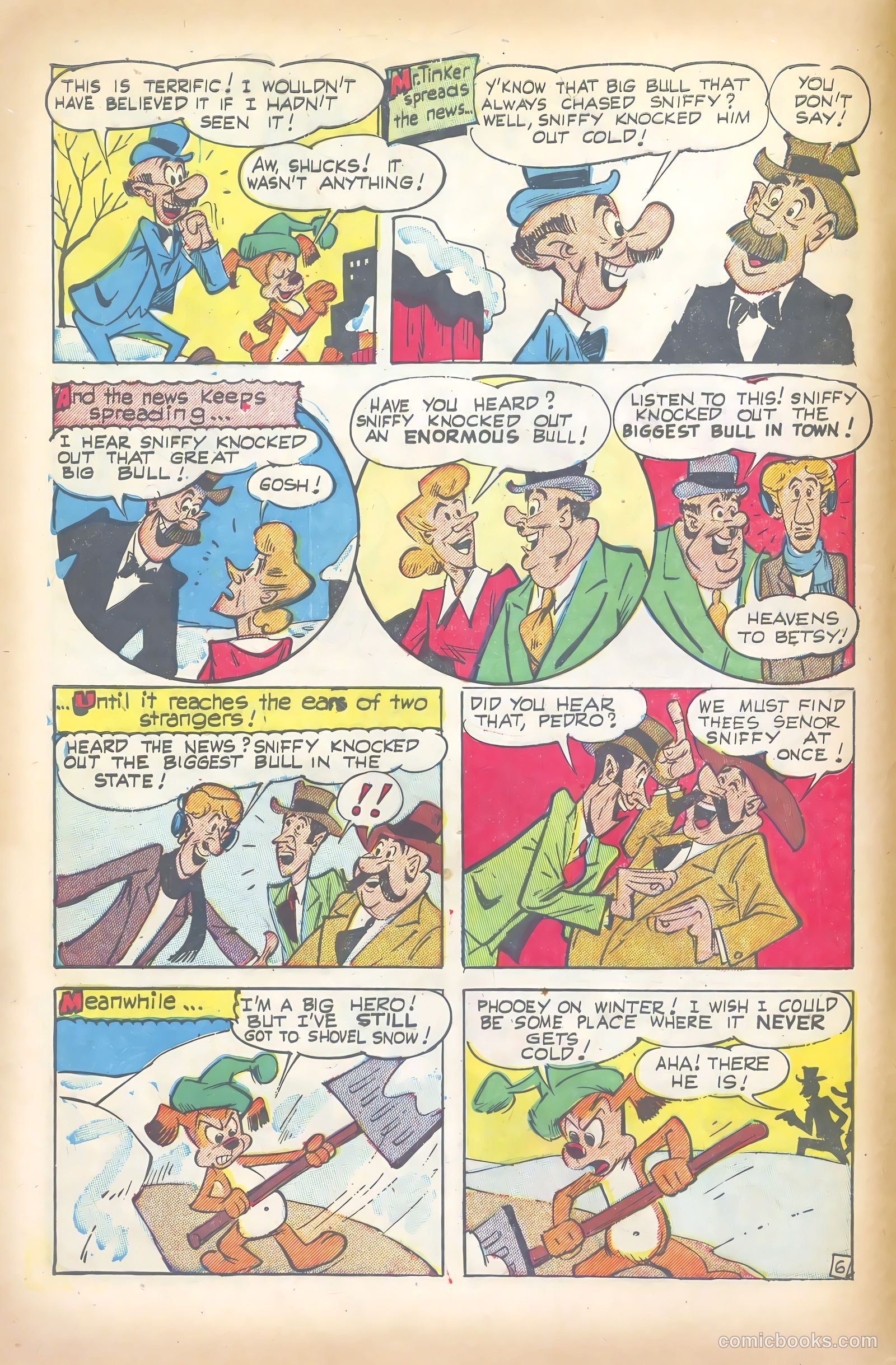 Sniffy the Pup #14 (1952) — page 8 of 36
