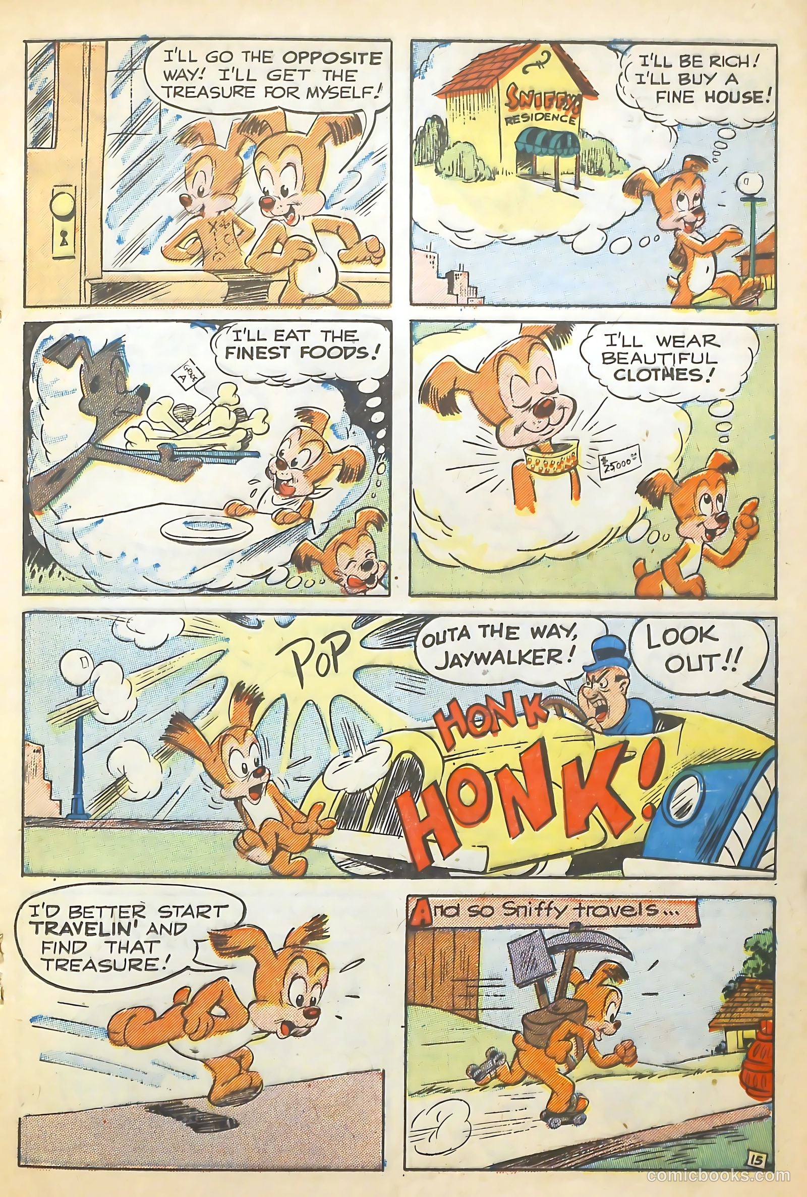 Sniffy the Pup #7 (1950) — page 17 of 36