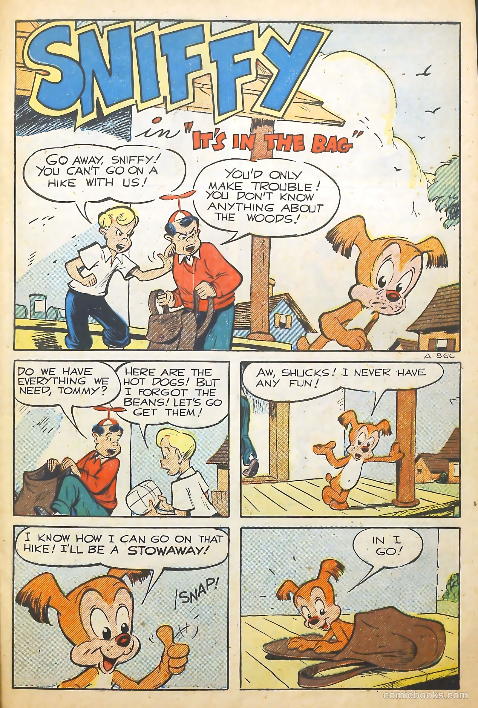 Sniffy the Pup #7 (1950) — page 31 of 36