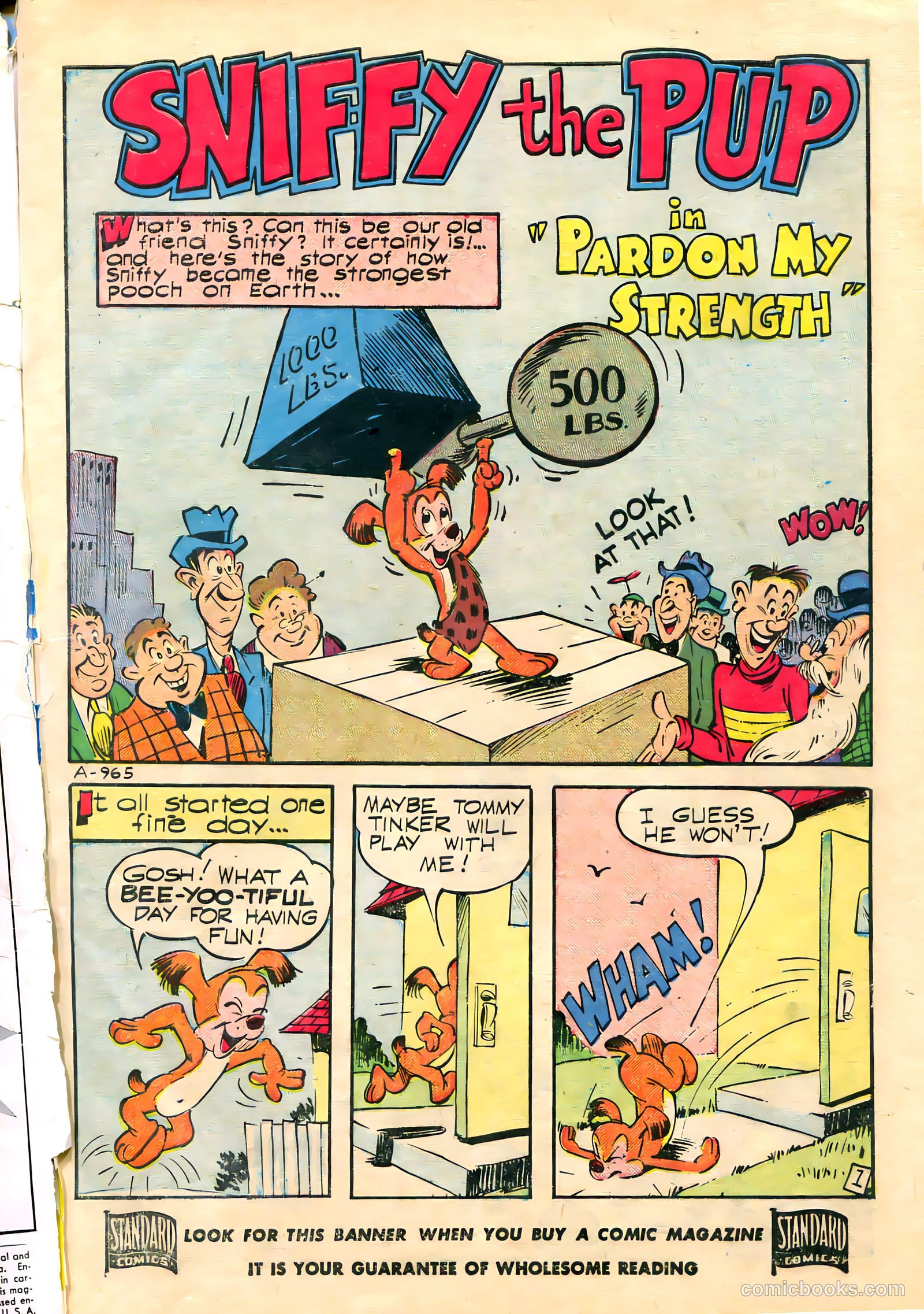 Sniffy the Pup #8 (1950) — page 3 of 36