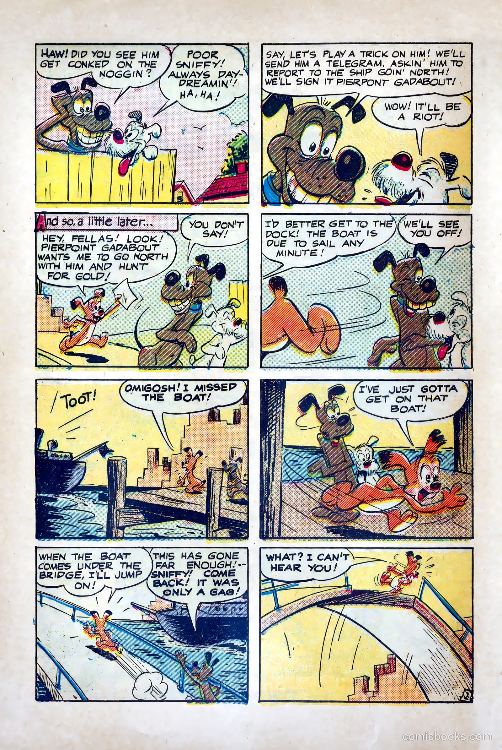 Sniffy the Pup #9 (1950) — page 4 of 36