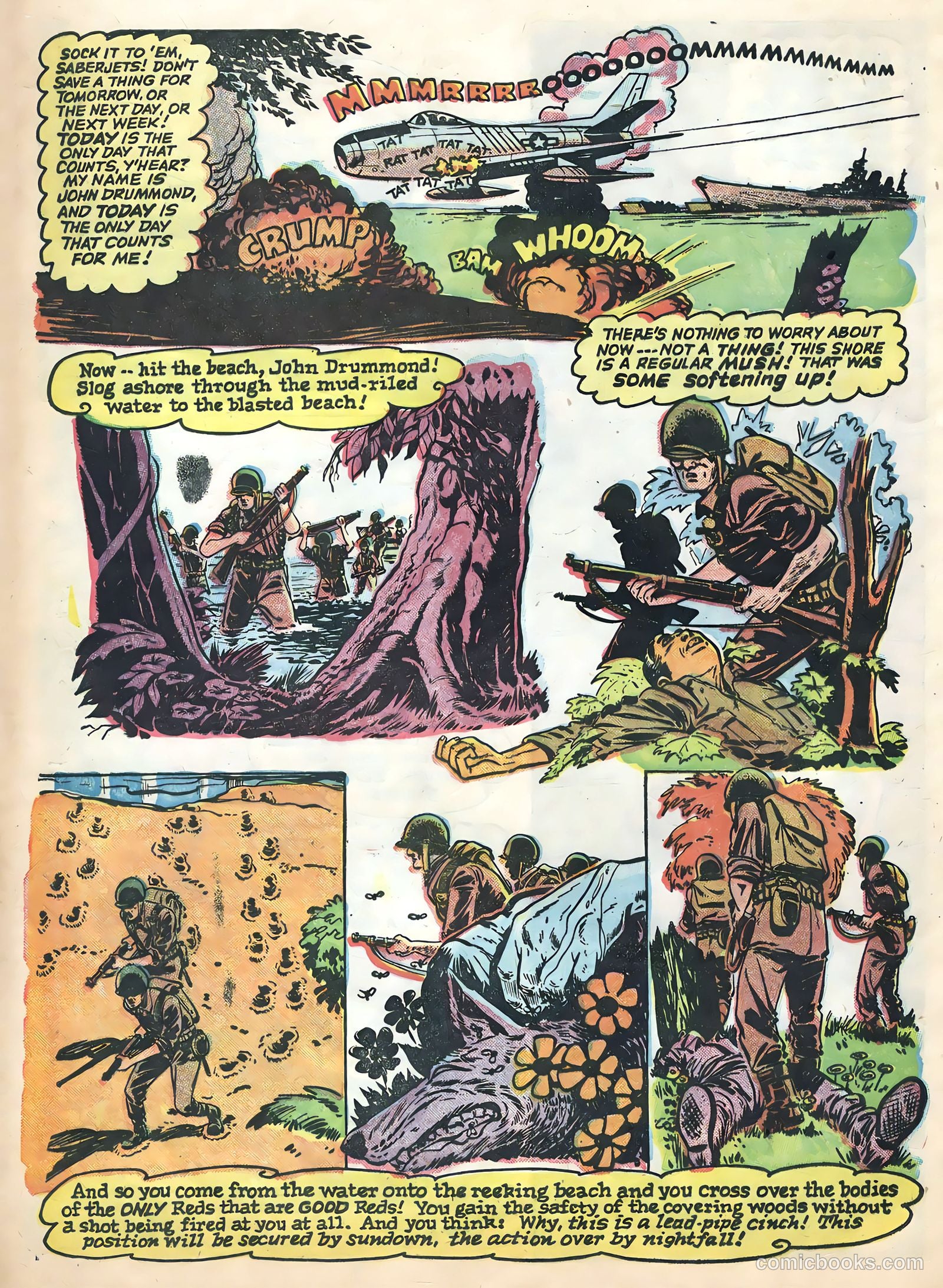 Soldier and Marine Comics #11 (1954) — page 8 of 36