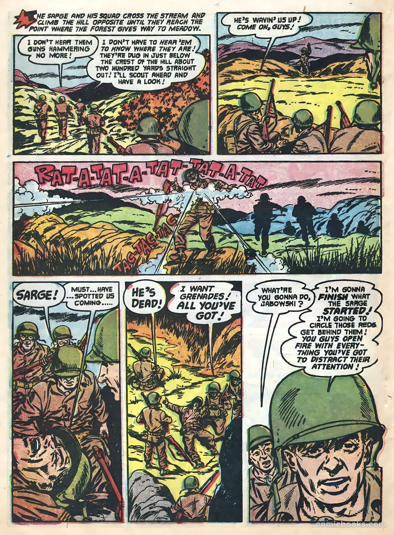 Soldier and Marine Comics #11 (1954) — page 20 of 36