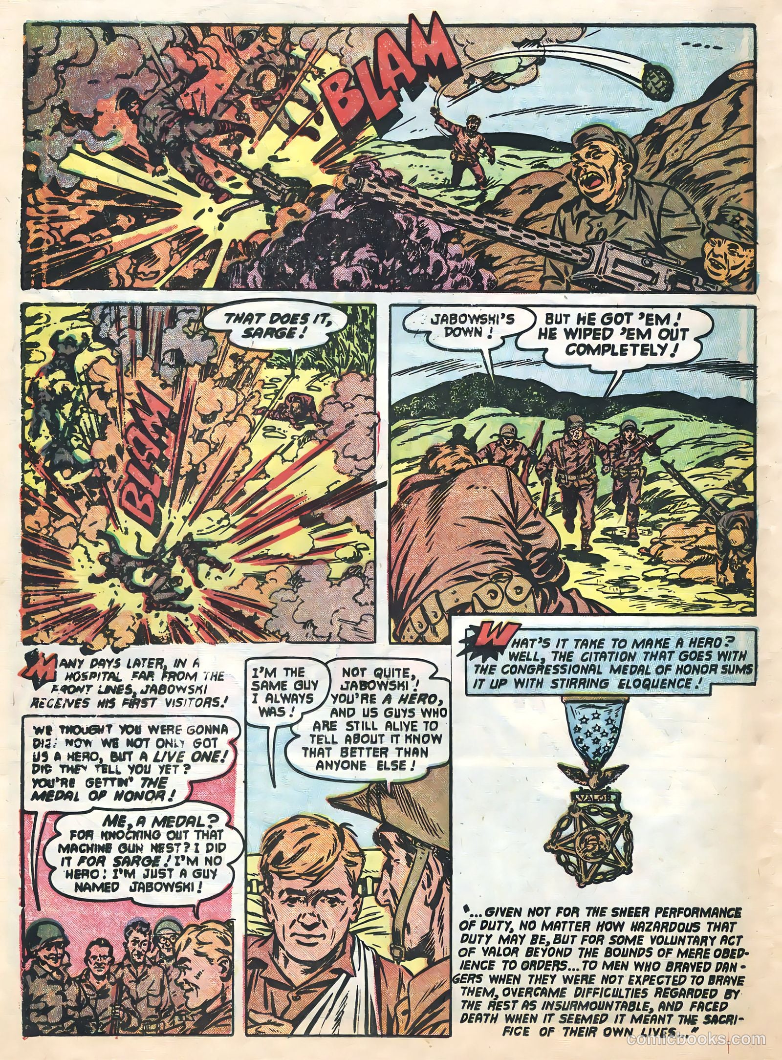 Soldier and Marine Comics #11 (1954) — page 22 of 36