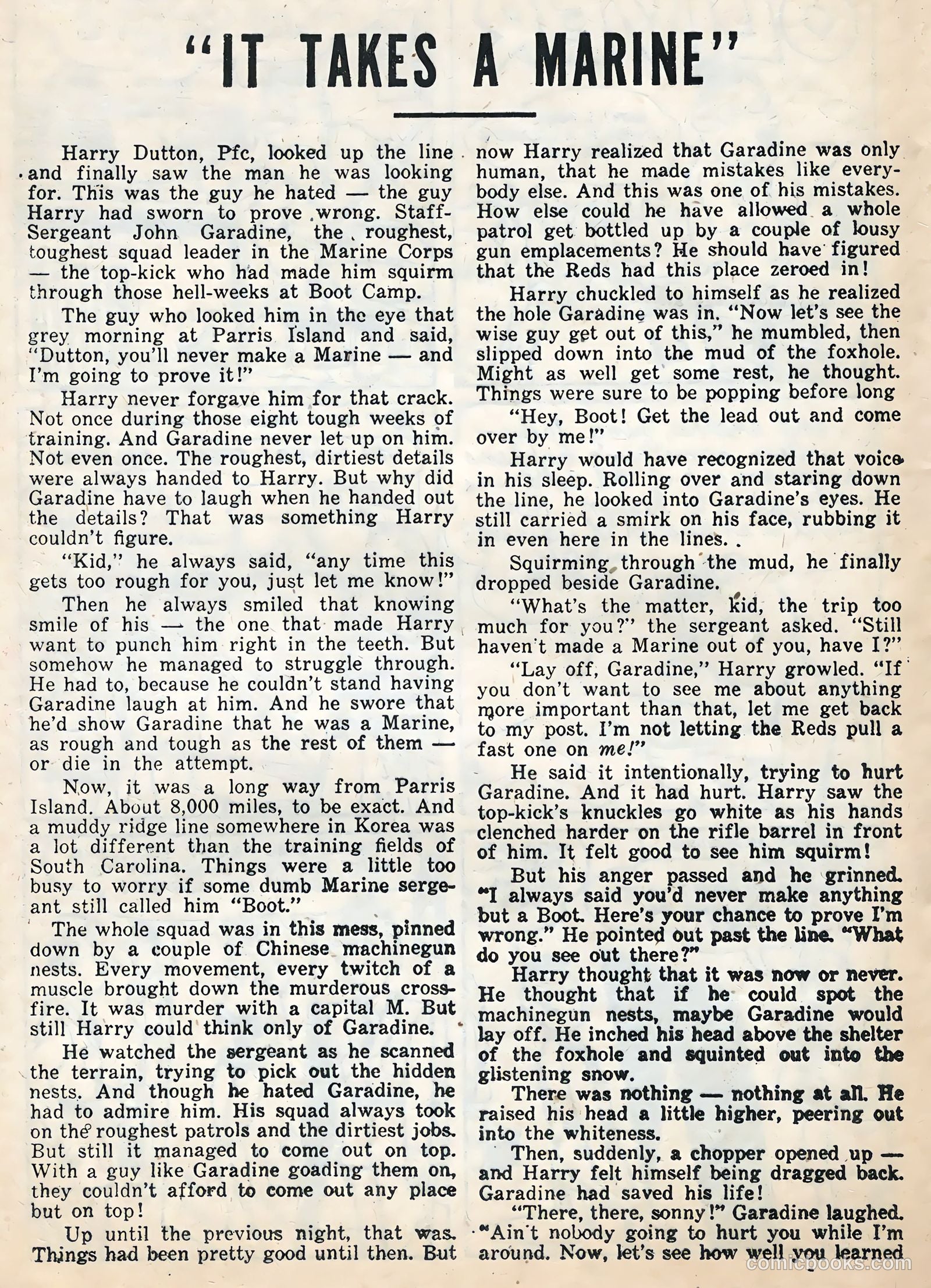 Soldier and Marine Comics #11 (1954) — page 24 of 36