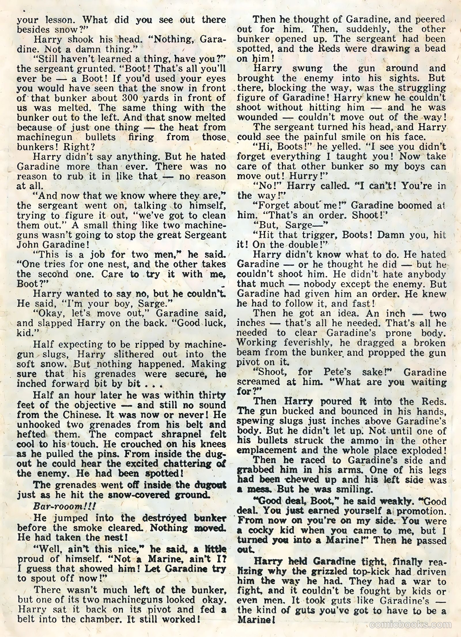 Soldier and Marine Comics #11 (1954) — page 25 of 36