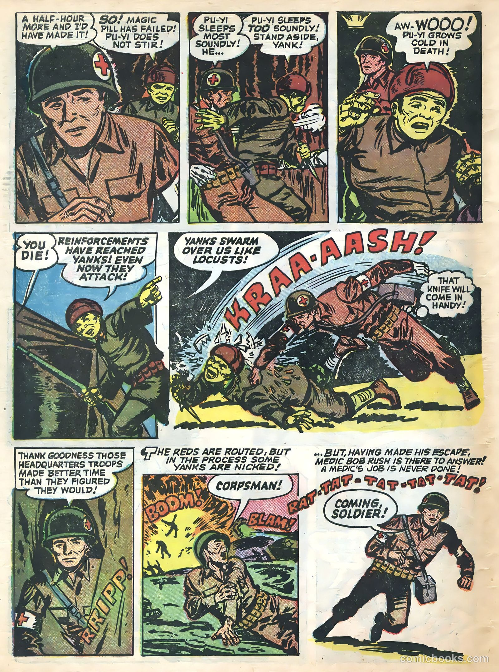 Soldier and Marine Comics #11 (1954) — page 34 of 36