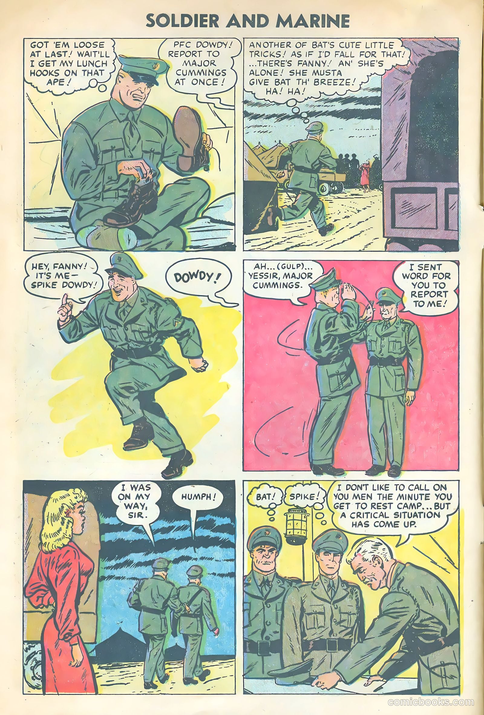 Soldier and Marine Comics #12 (1955) — page 4 of 35
