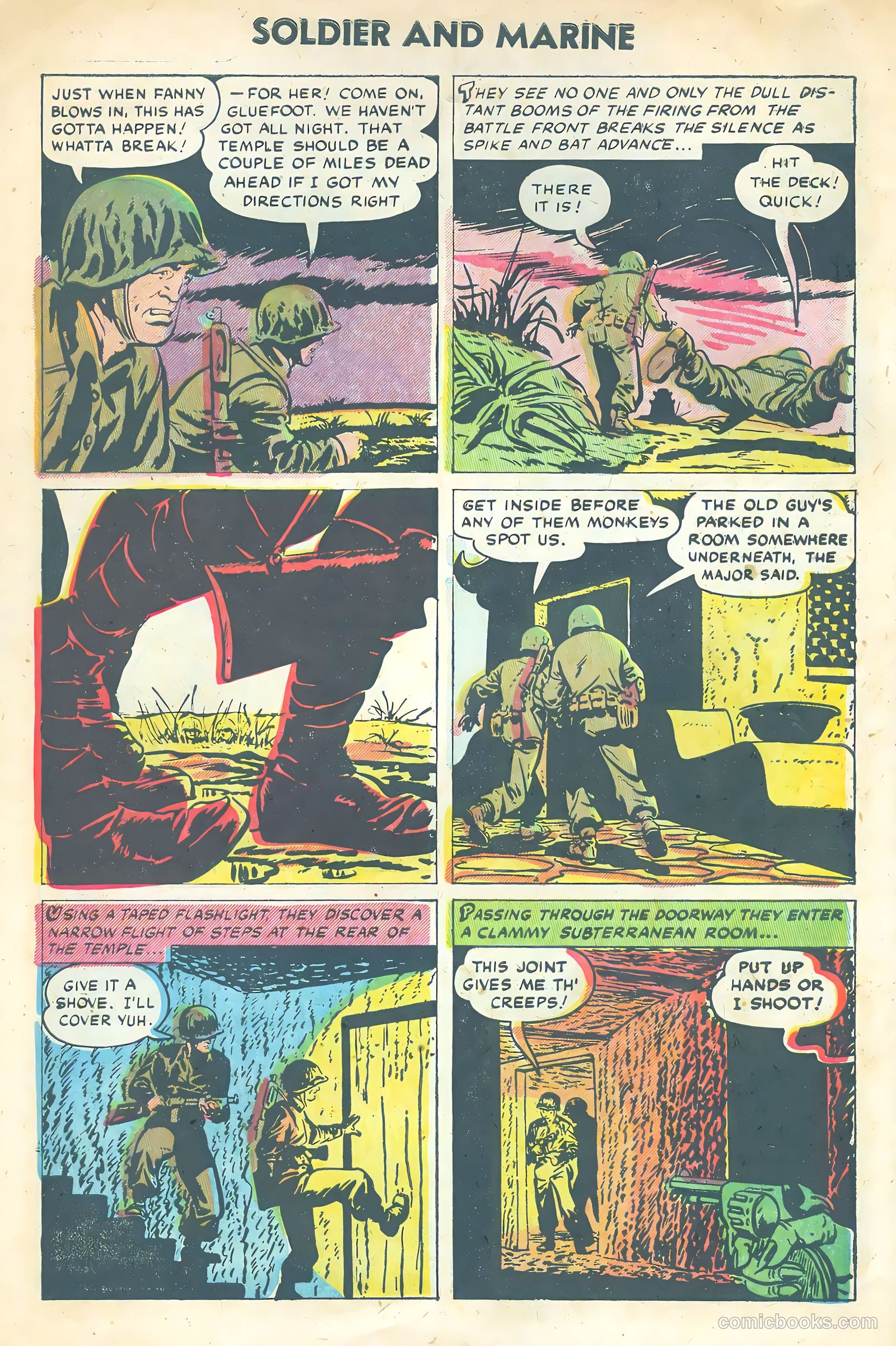 Soldier and Marine Comics #12 (1955) — page 6 of 35