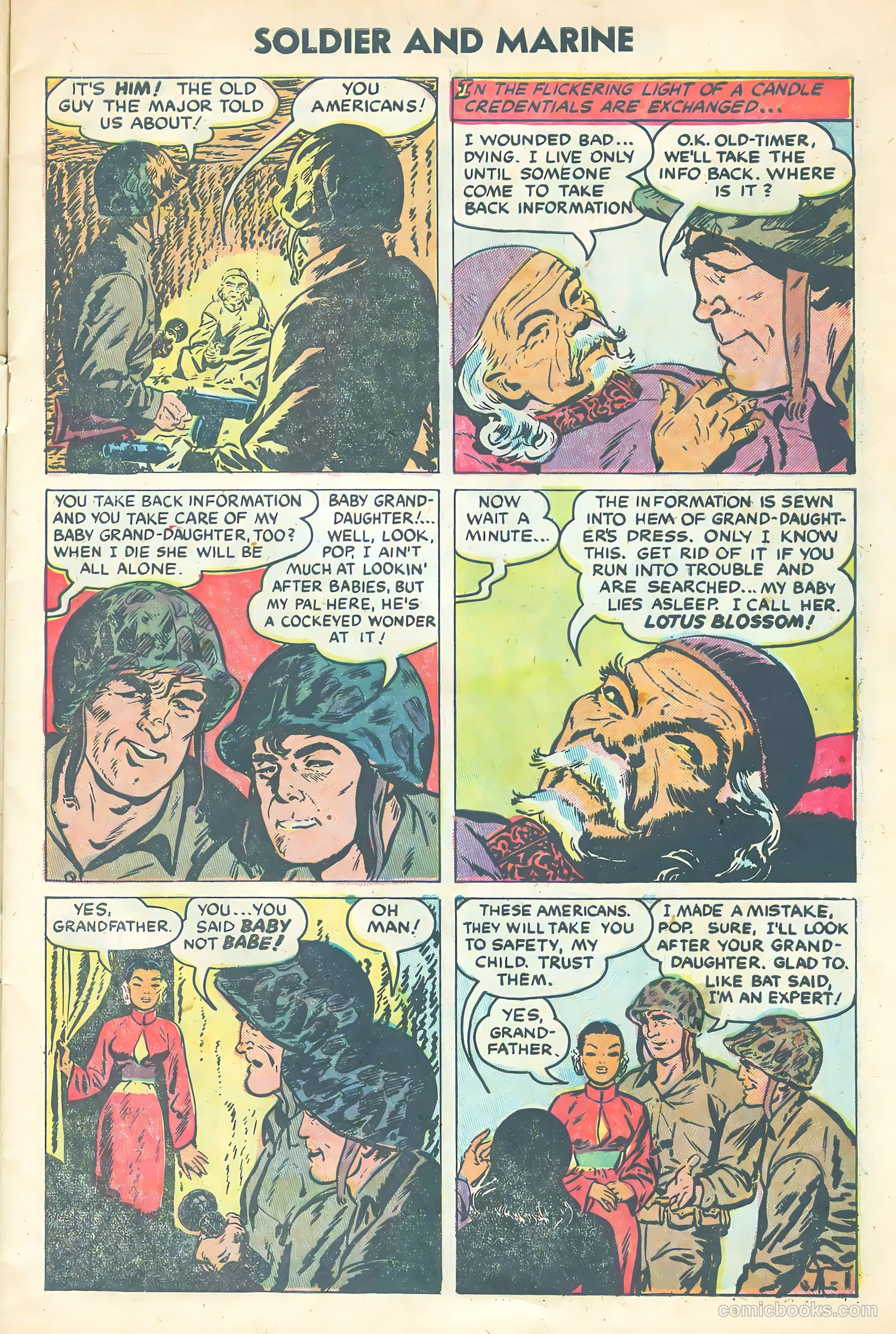 Soldier and Marine Comics #12 (1955) — page 7 of 35