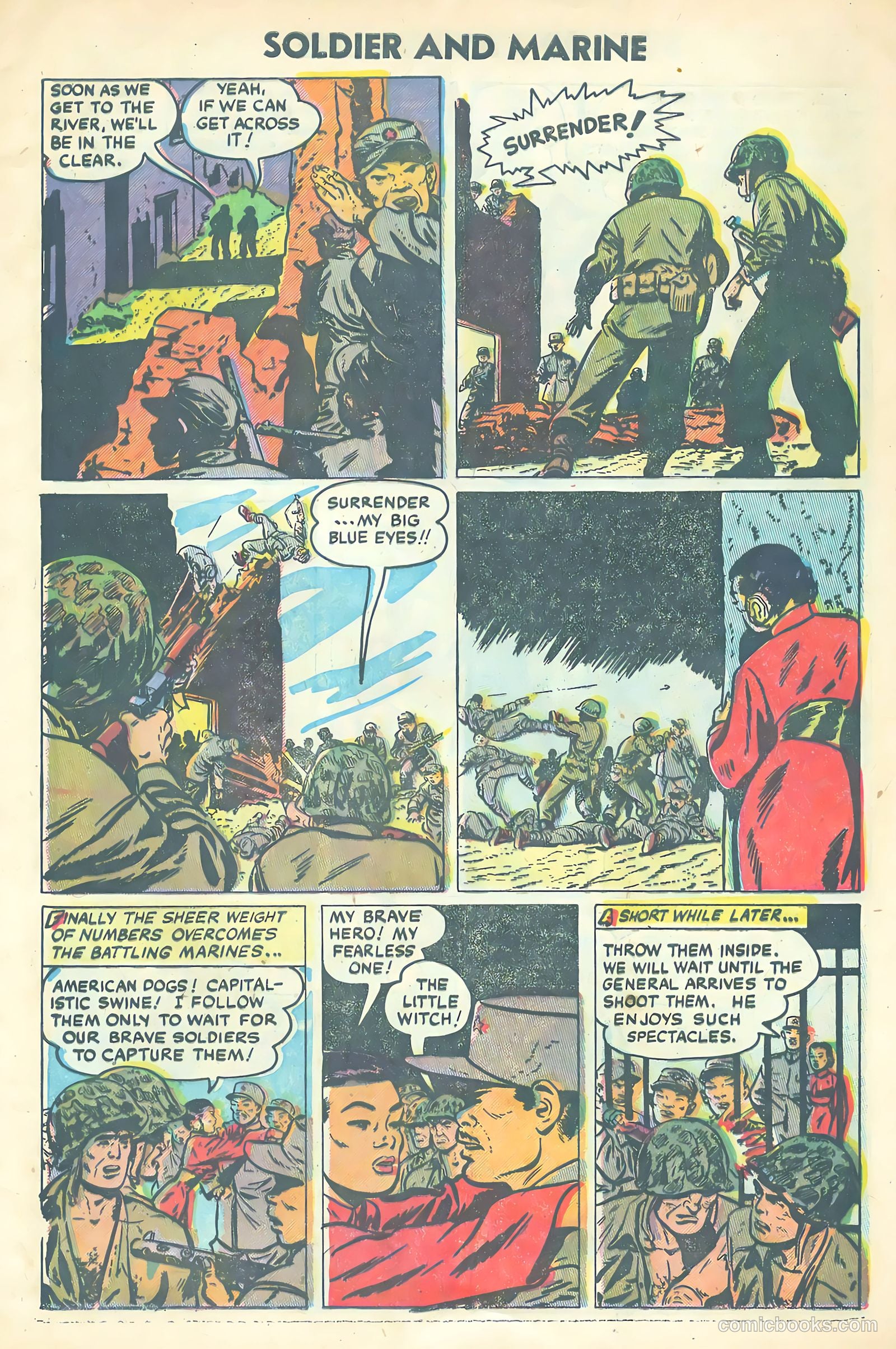 Soldier and Marine Comics #12 (1955) — page 9 of 35