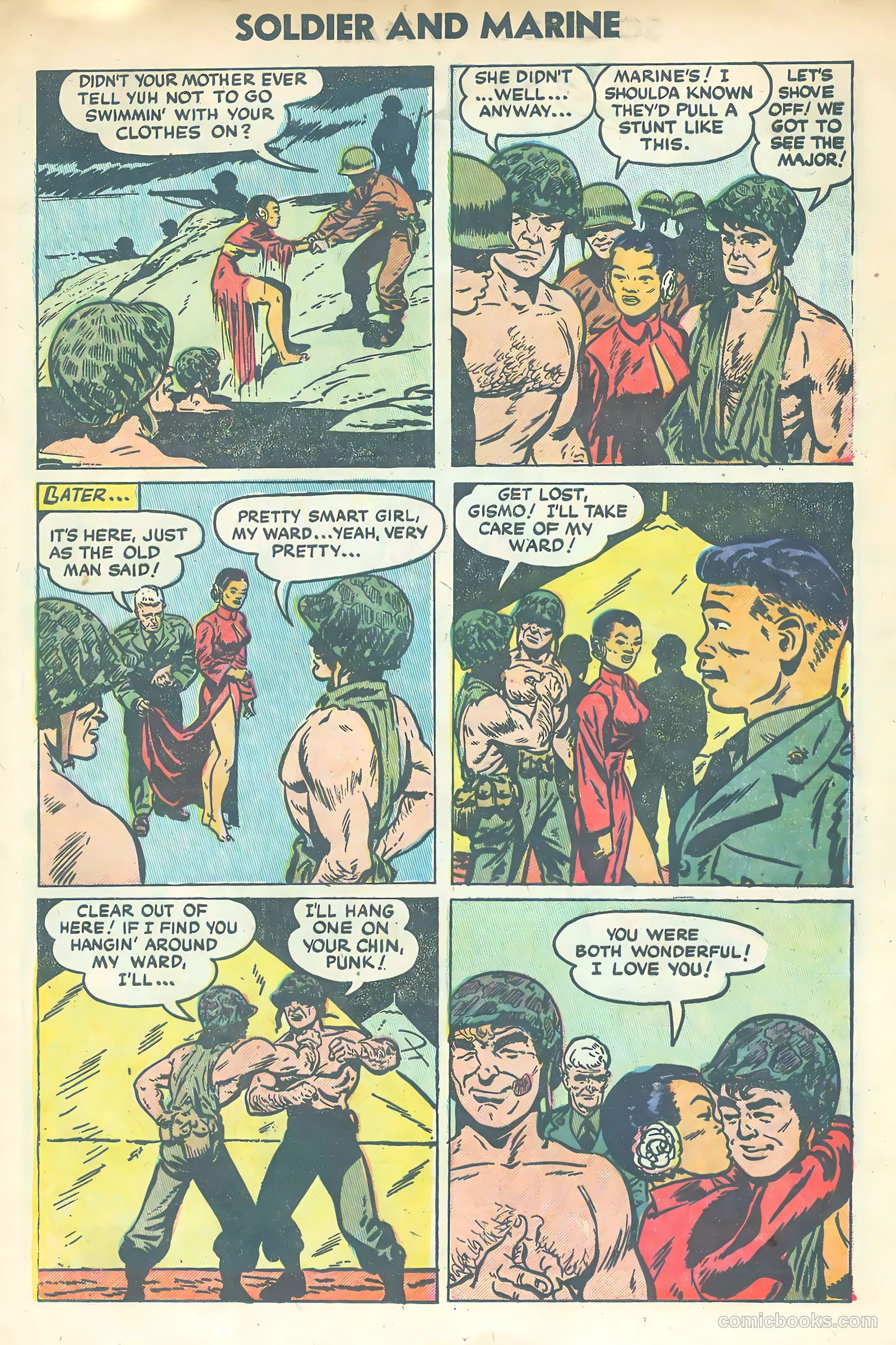 Soldier and Marine Comics #12 (1955) — page 13 of 35