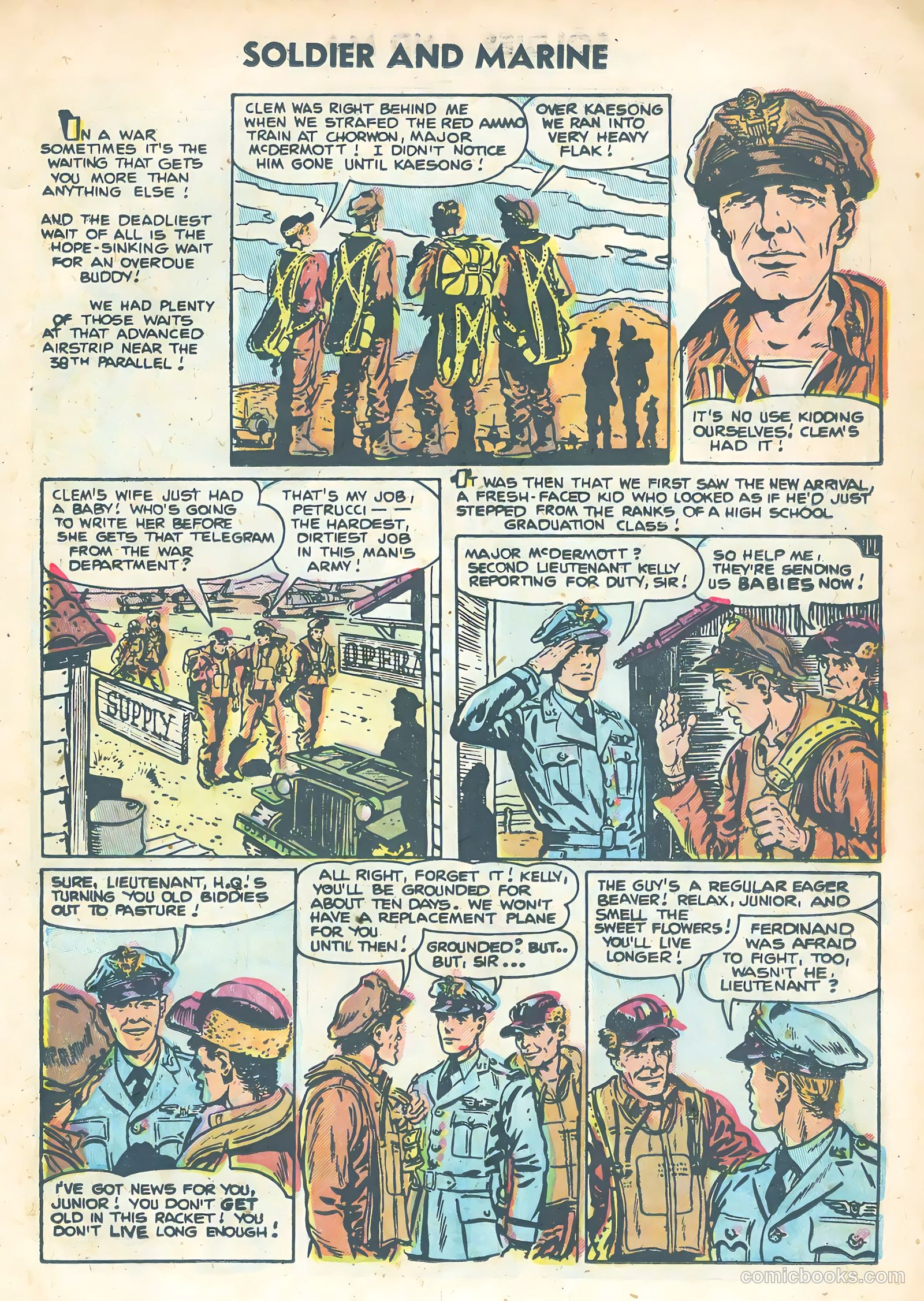 Soldier and Marine Comics #12 (1955) — page 15 of 35