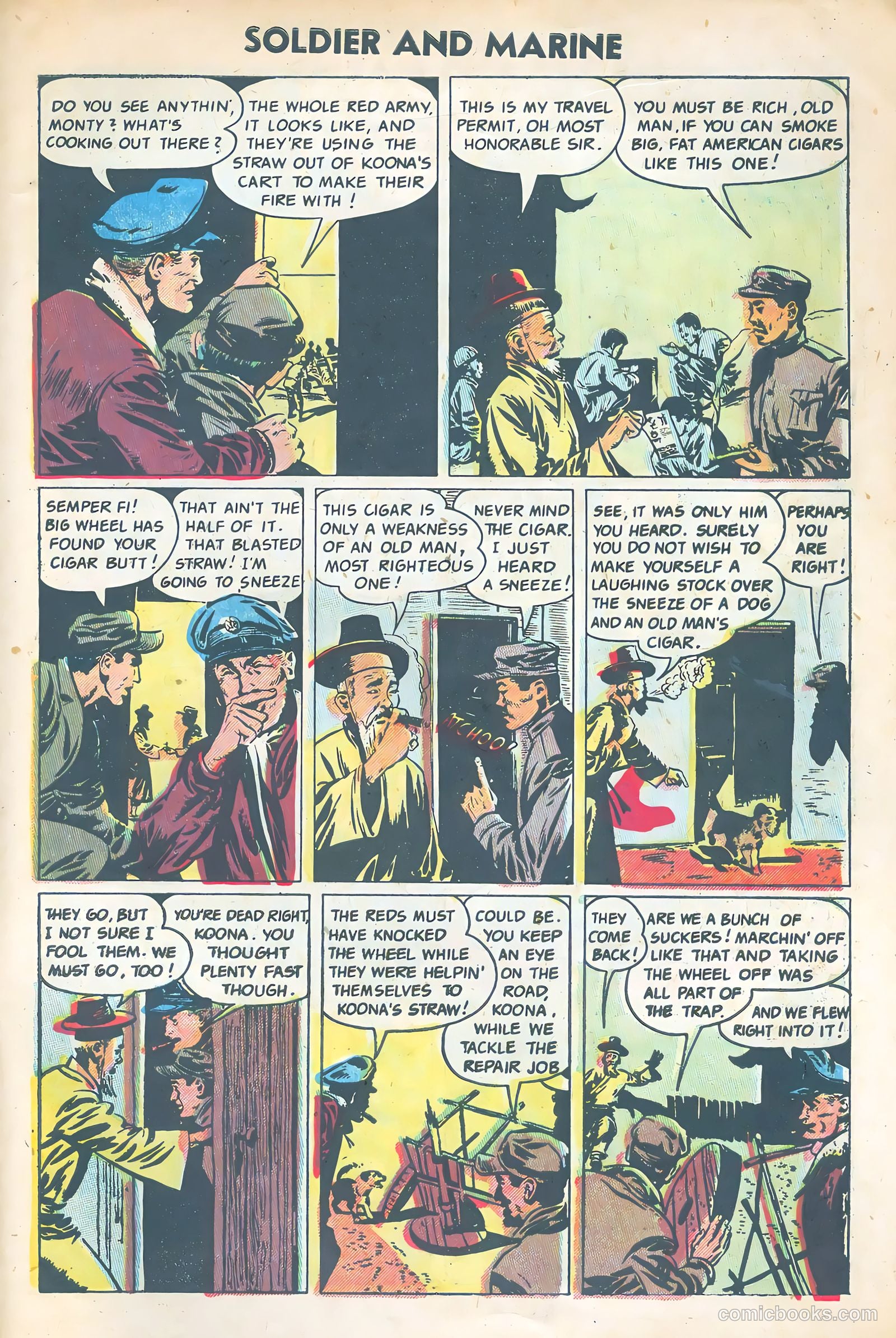 Soldier and Marine Comics #12 (1955) — page 30 of 35