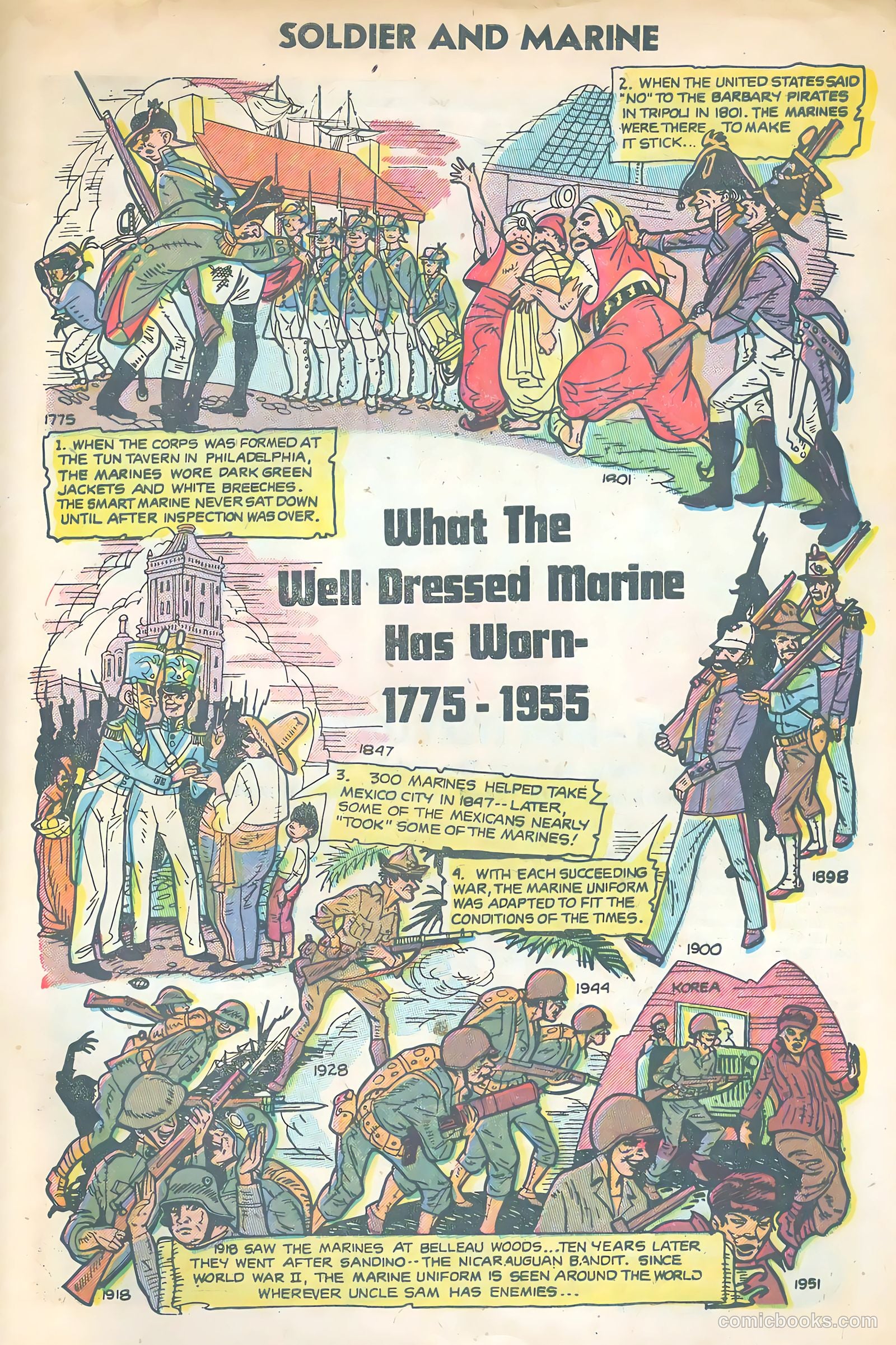Soldier and Marine Comics #12 (1955) — page 32 of 35