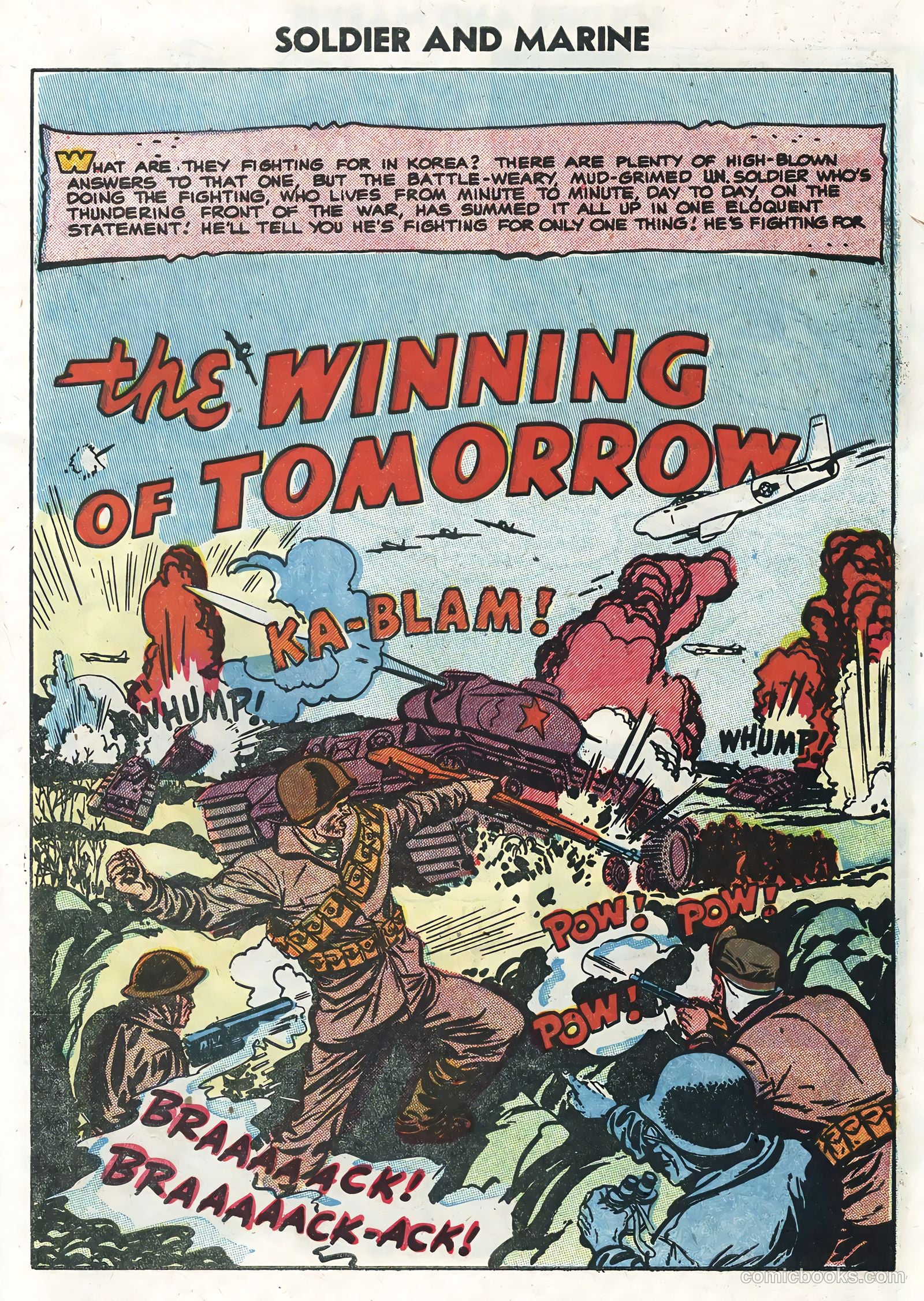Soldier and Marine Comics #13 (1955) — page 3 of 36