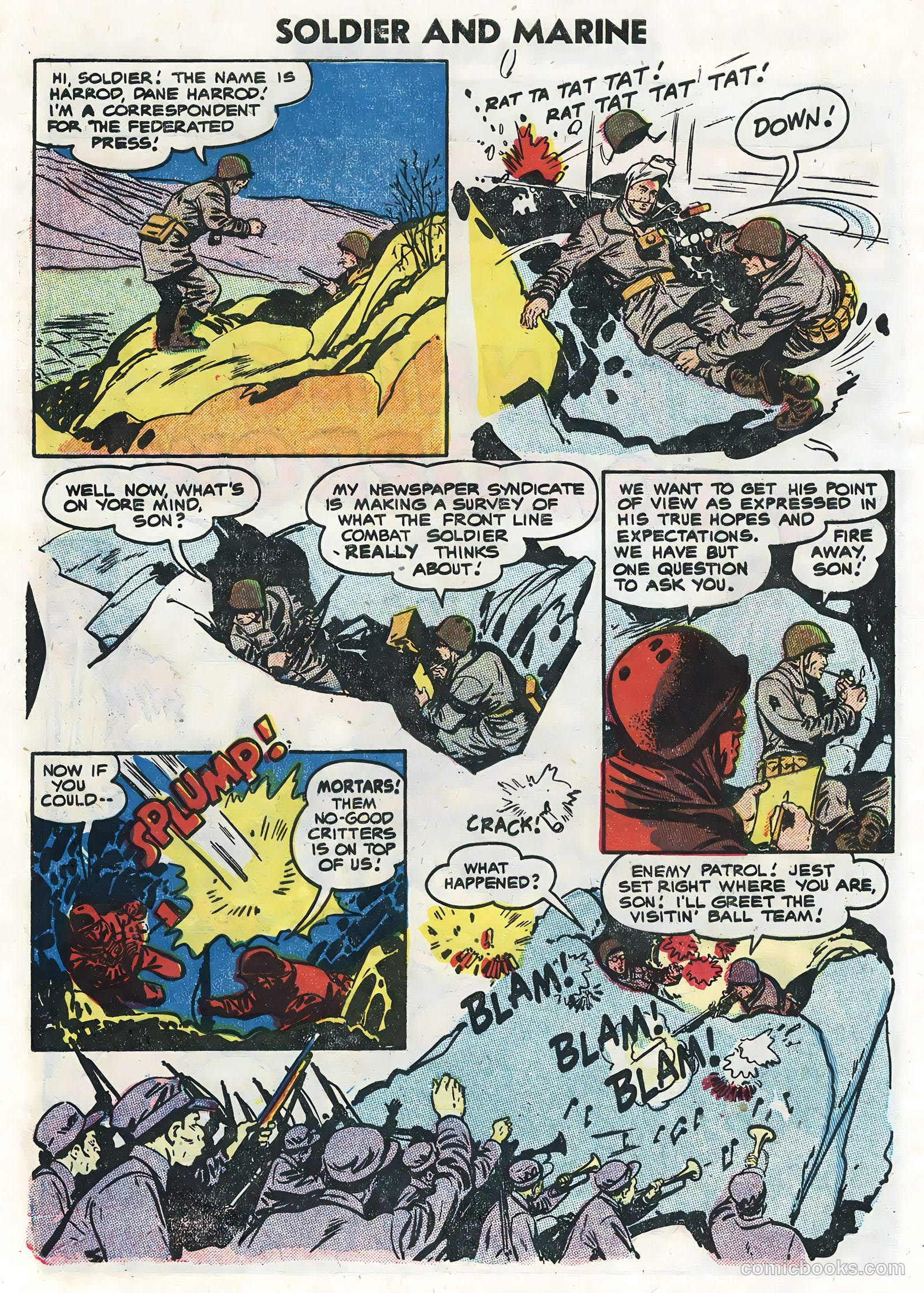 Soldier and Marine Comics #13 (1955) — page 4 of 36