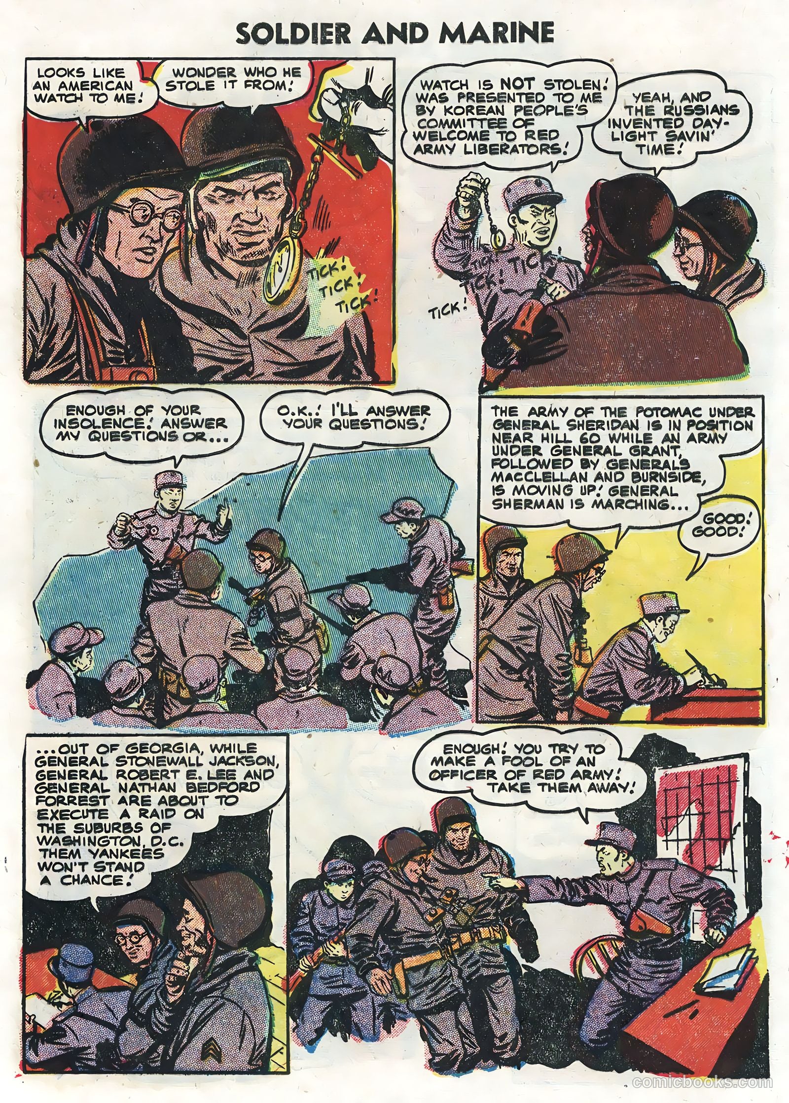 Soldier and Marine Comics #13 (1955) — page 8 of 36