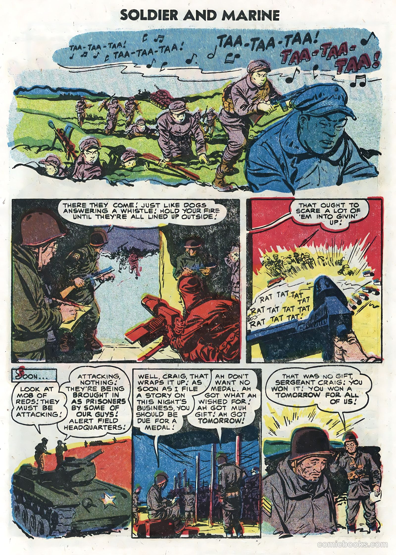 Soldier and Marine Comics #13 (1955) — page 13 of 36