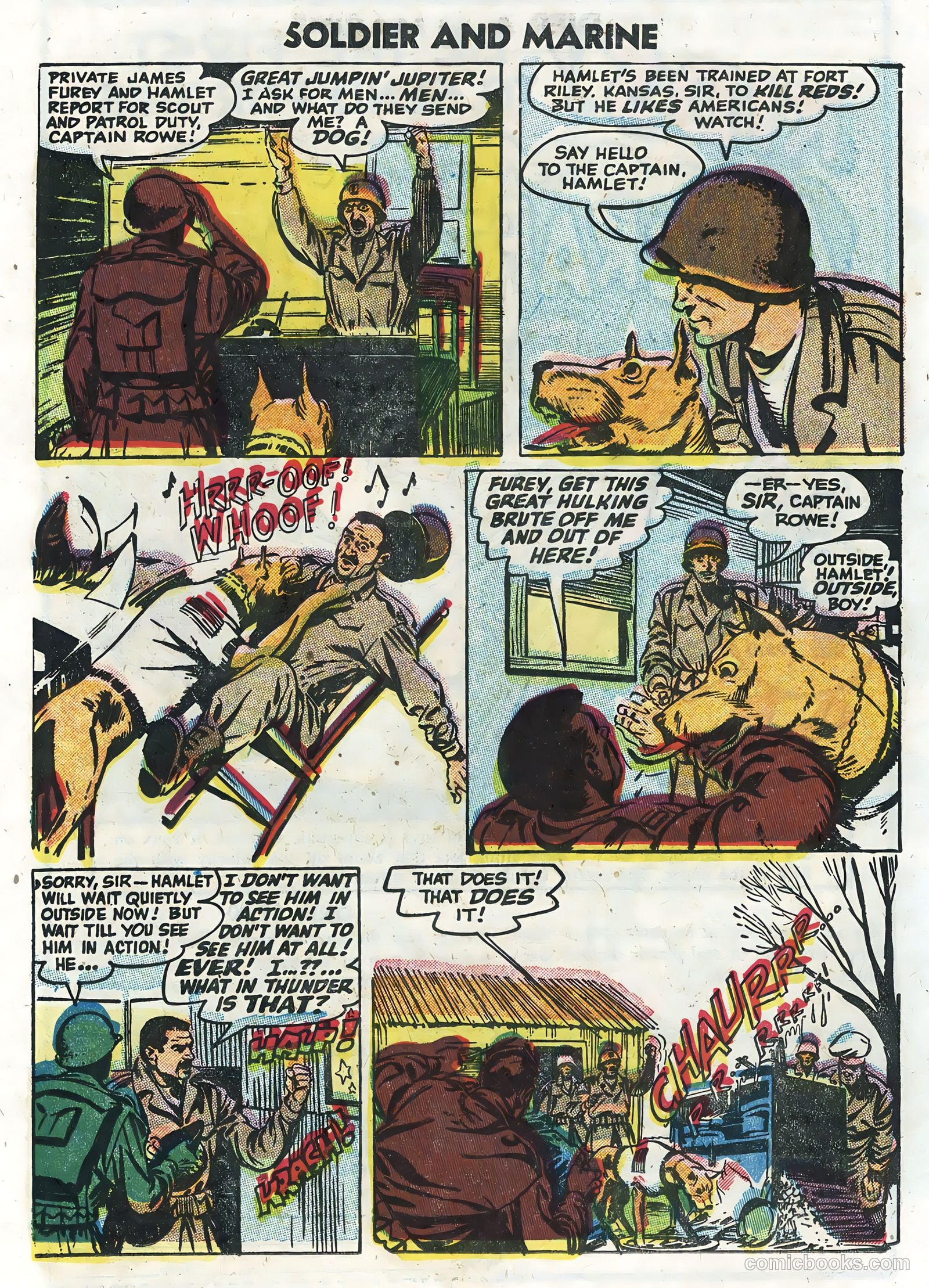 Soldier and Marine Comics #13 (1955) — page 16 of 36