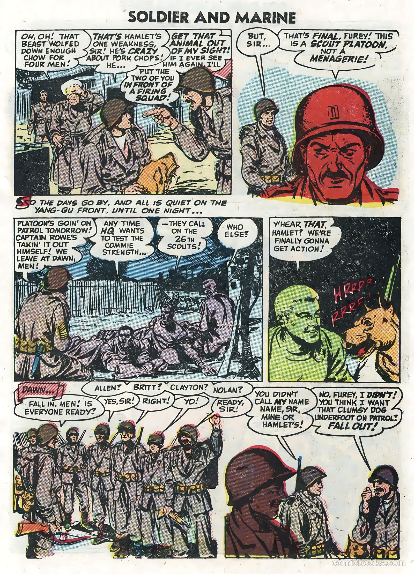 Soldier and Marine Comics #13 (1955) — page 17 of 36
