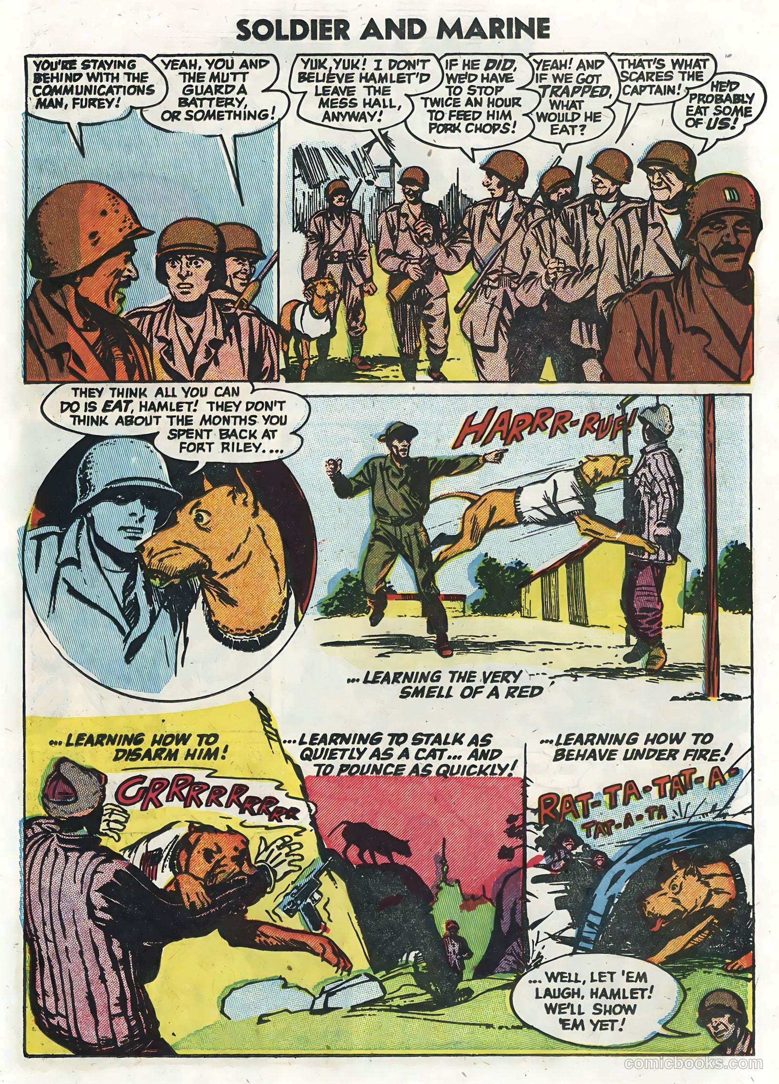 Soldier and Marine Comics #13 (1955) — page 18 of 36