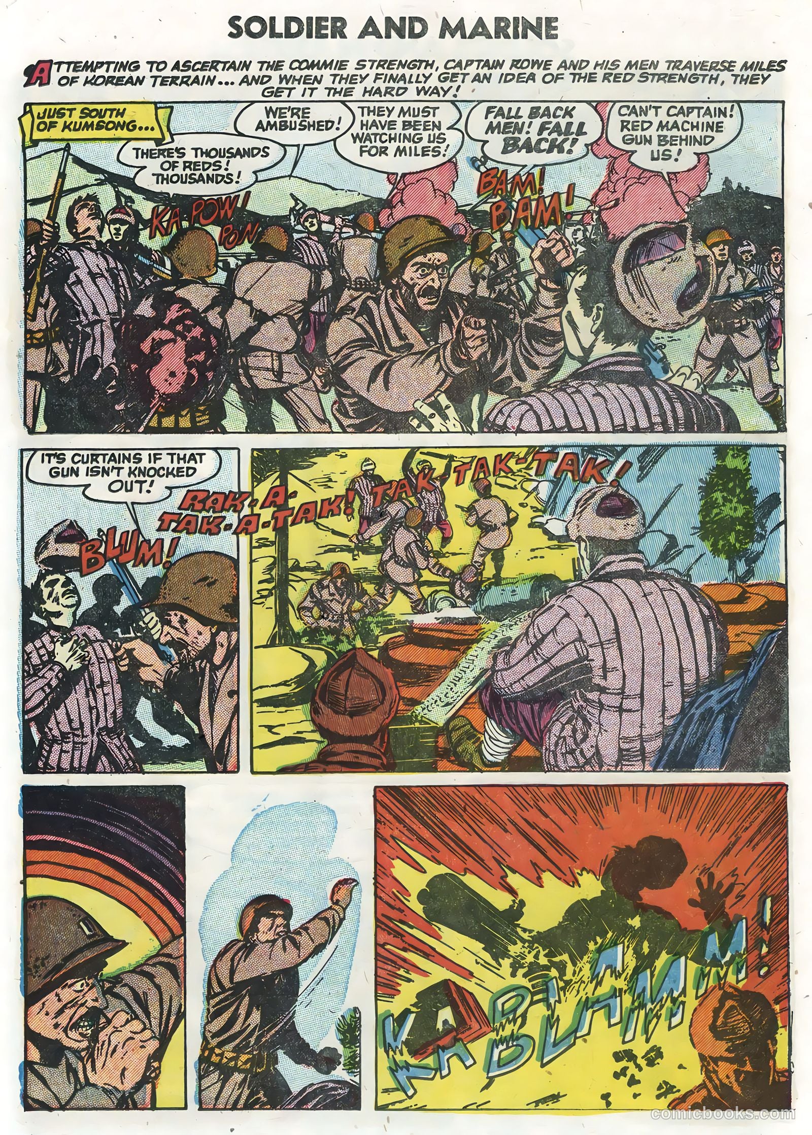 Soldier and Marine Comics #13 (1955) — page 19 of 36
